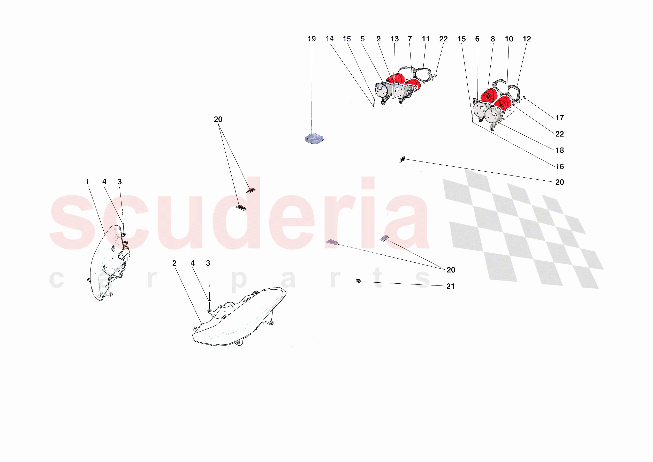 LIGHTING SYSTEMS of Ferrari Ferrari 812 Competizione Europe