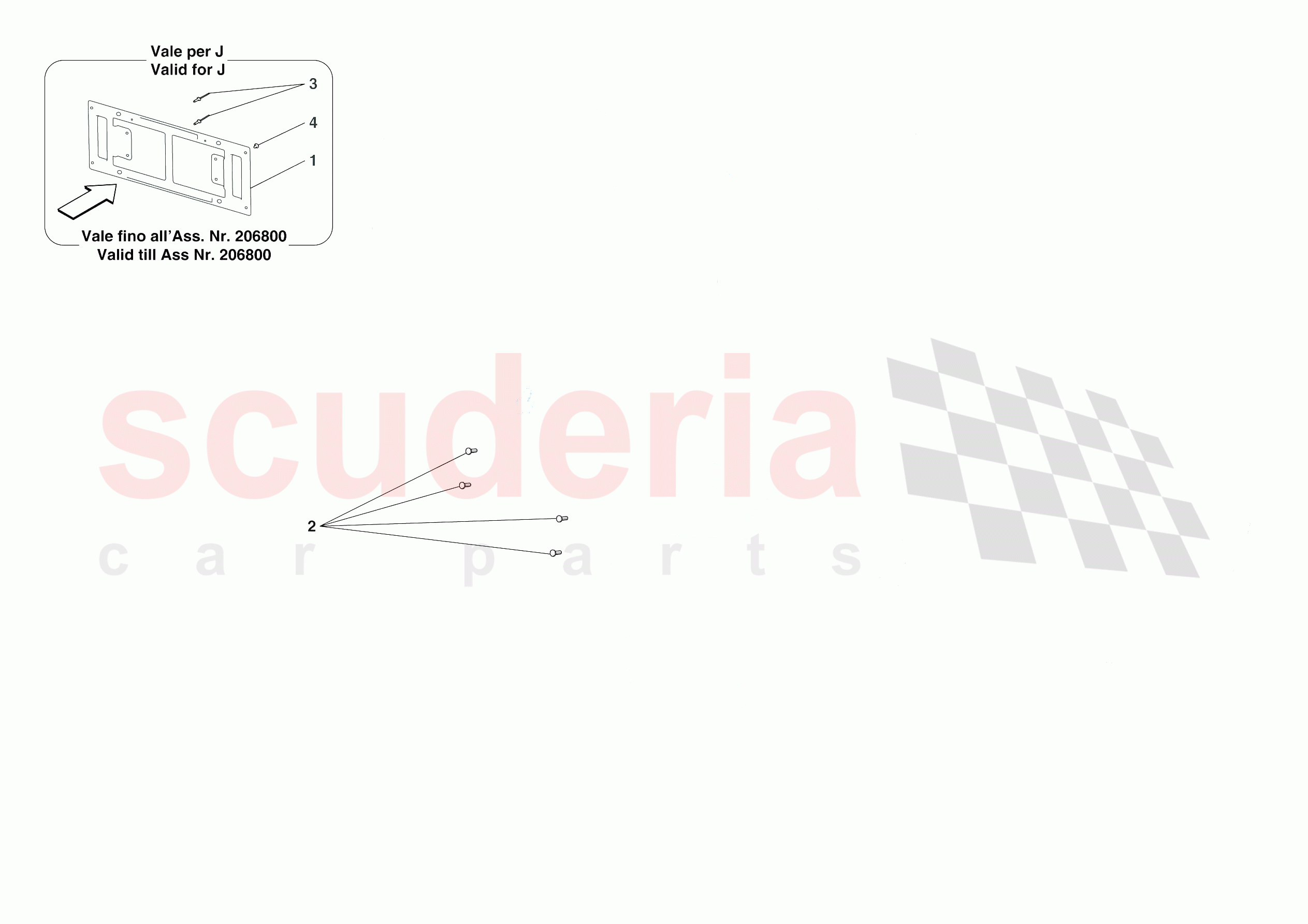 REAR LICENCE PLATE INSTALLATION of Ferrari Ferrari 812 Competizione Europe RH