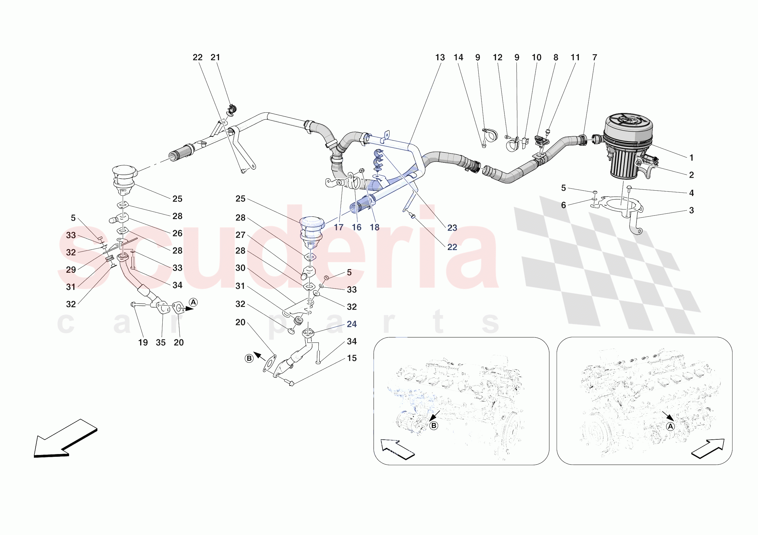 EMISSIONS CONTROL SYSTEM of Ferrari Ferrari Daytona SP3 Europe