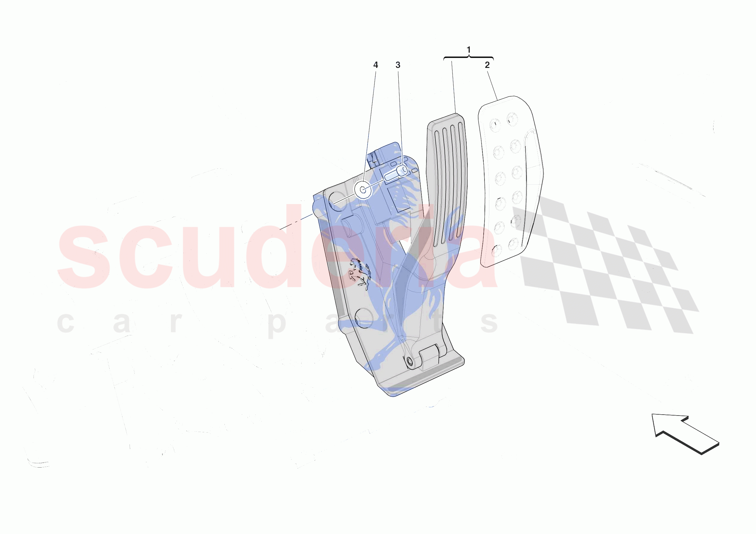ACCELERATOR CONTROL of Ferrari Ferrari Daytona SP3 Europe
