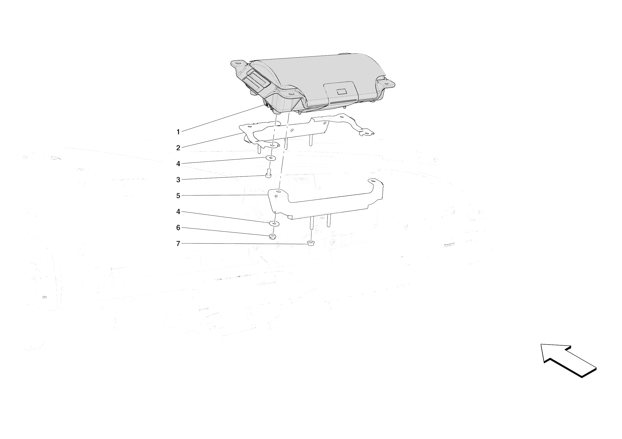 DASHBOARD - PASSENGER AIRBAG of Ferrari Ferrari Daytona SP3 Europe