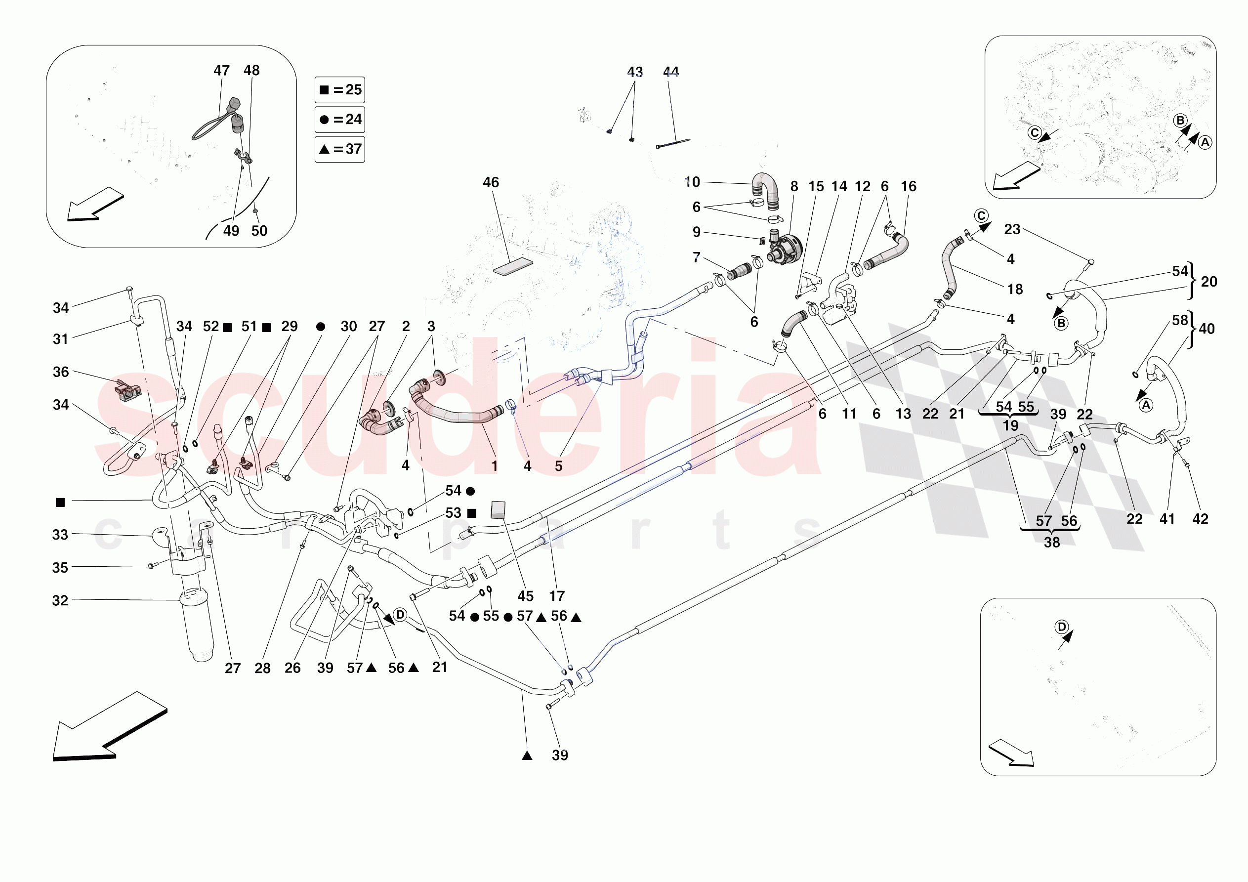 A/C SYSTEM - AIR CONDITIONER SYSTEM of Ferrari Ferrari Daytona SP3 USA