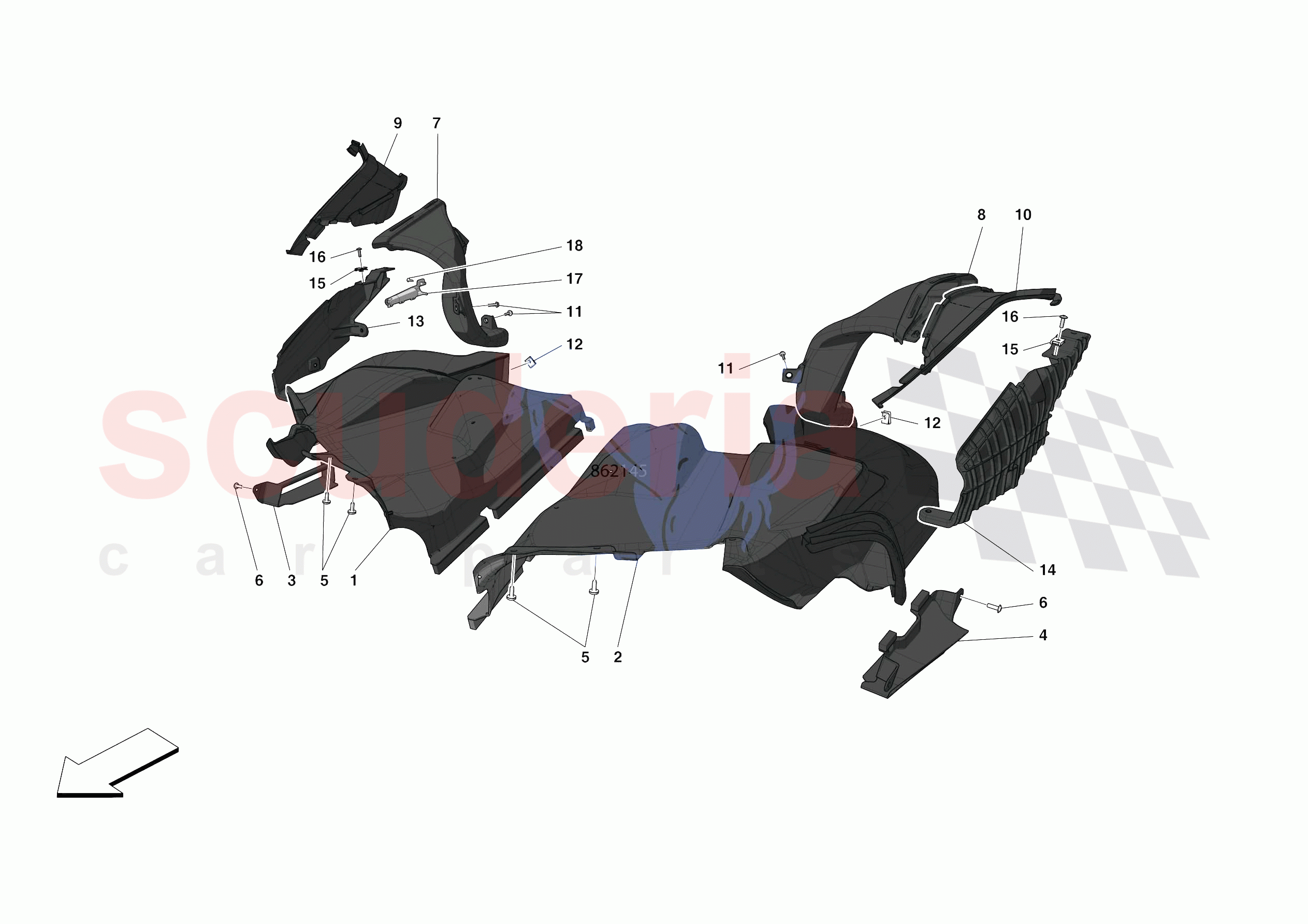 FRONT AIR INTAKES of Ferrari Ferrari F8 Spider USA