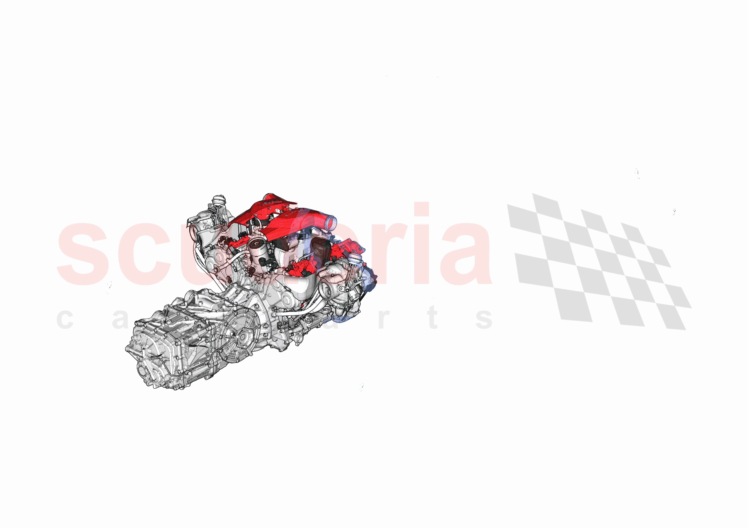 SPARE ASSEMBLY UNITS of Ferrari Ferrari F8 Tributo Europe