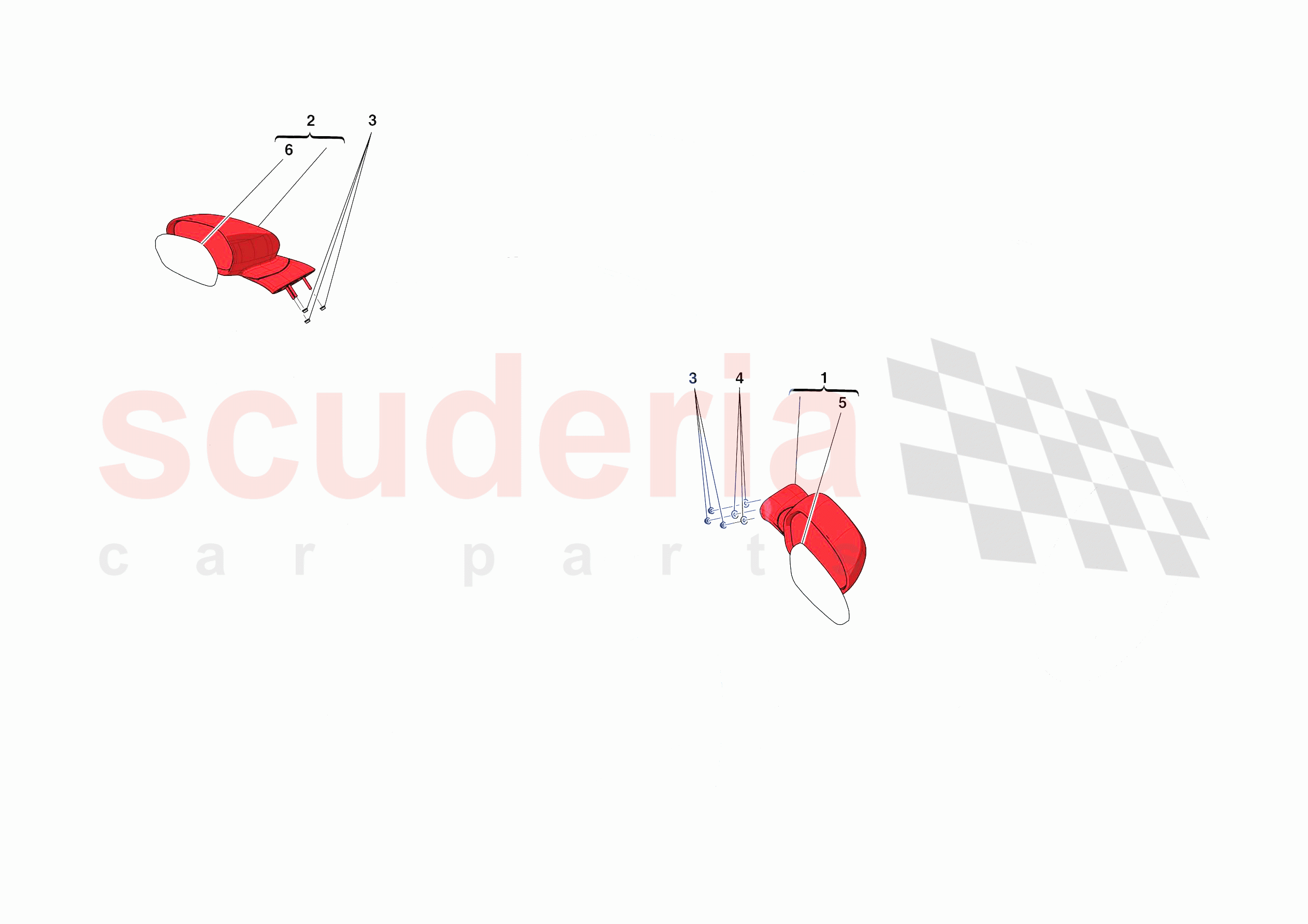 EXTERNAL REAR VIEW MIRRORS of Ferrari Ferrari Monza SPA2 Europe