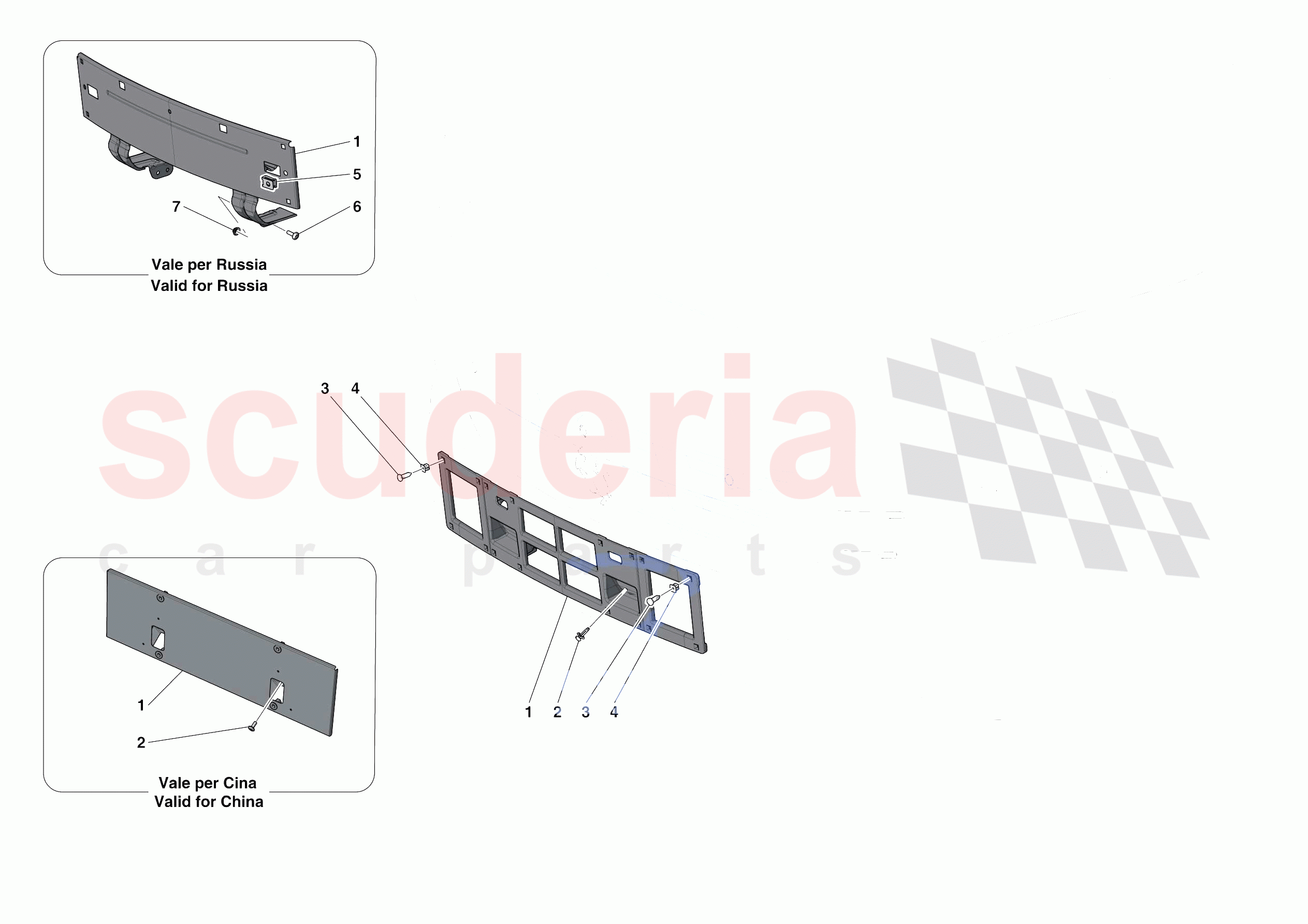 INSTALLING FRONT LICENSE PLATE of Ferrari Ferrari Portofino Europe