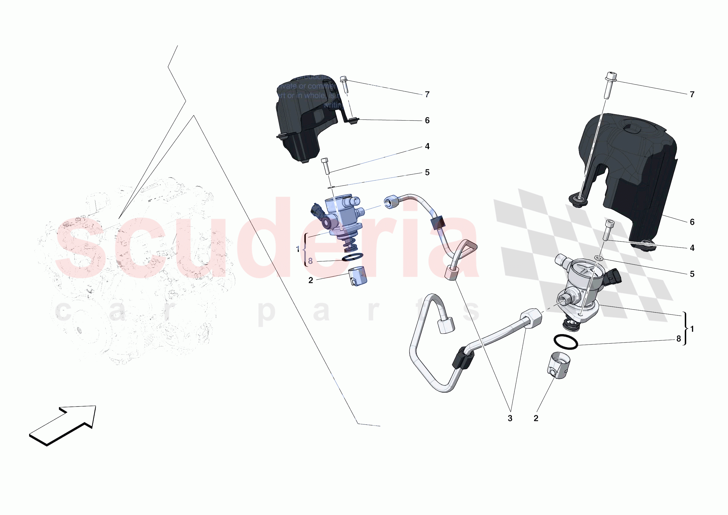 FUEL PUMPS of Ferrari Ferrari Portofino Europe RH