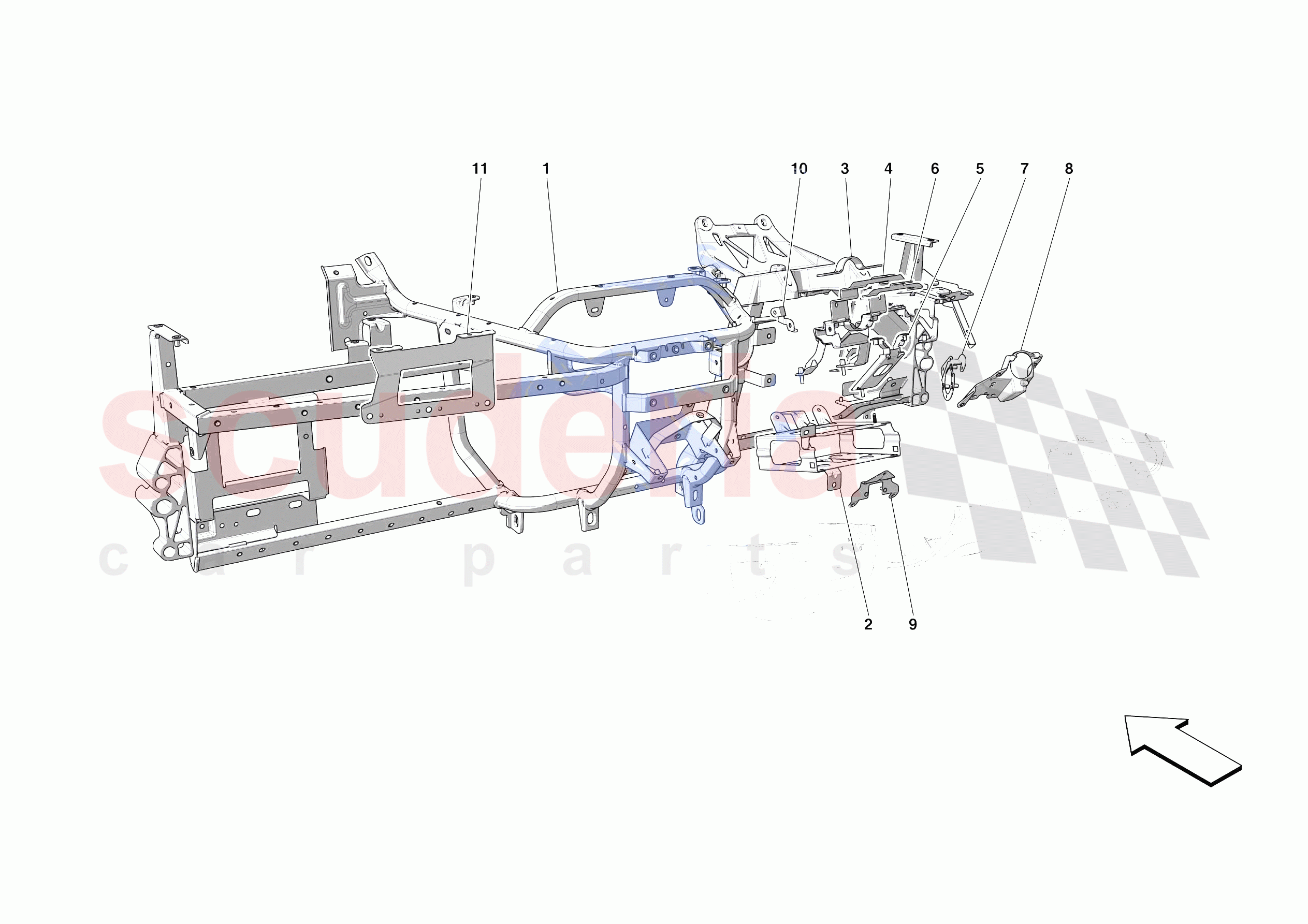 DASHBOARD - SUBSTRUCTURE -APPLICABLE FOR RHD- of Ferrari Ferrari Portofino Europe RH