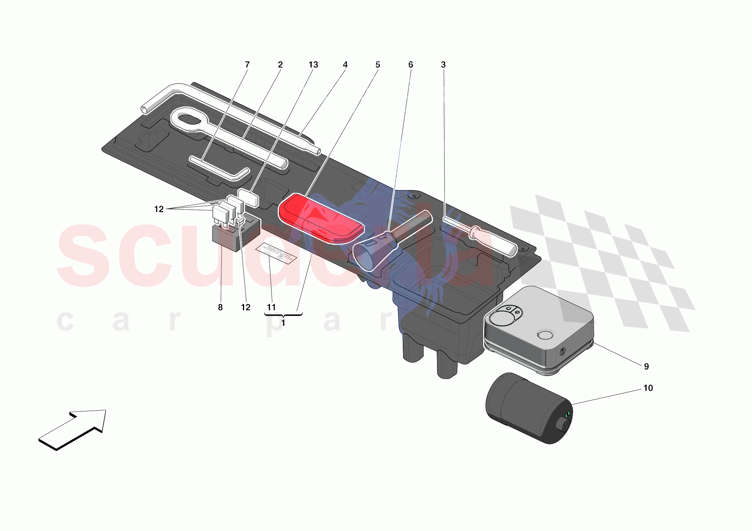 TOOLS PROVIDED WITH VEHICLE of Ferrari Ferrari Portofino M Europe