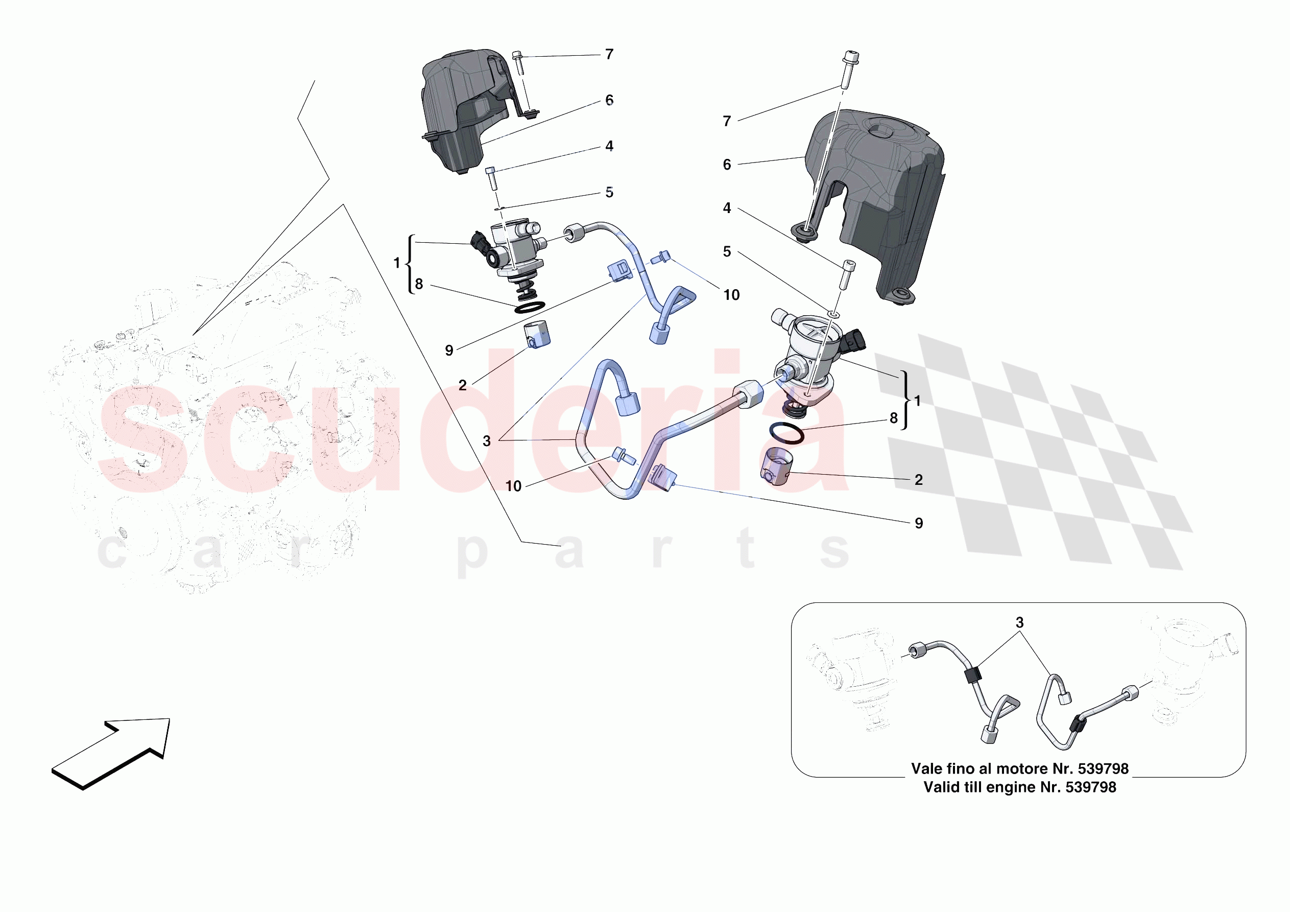 FUEL PUMPS of Ferrari Ferrari Portofino M Europe RH