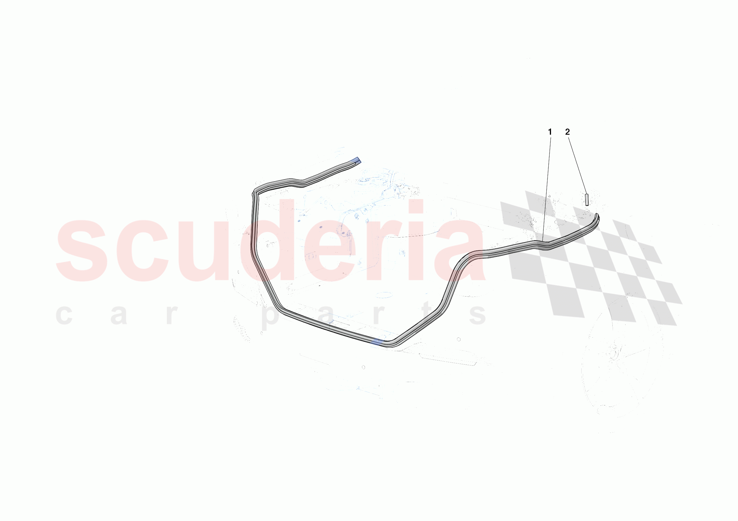 REAR LID SEALS of Ferrari Ferrari Portofino M Europe RH