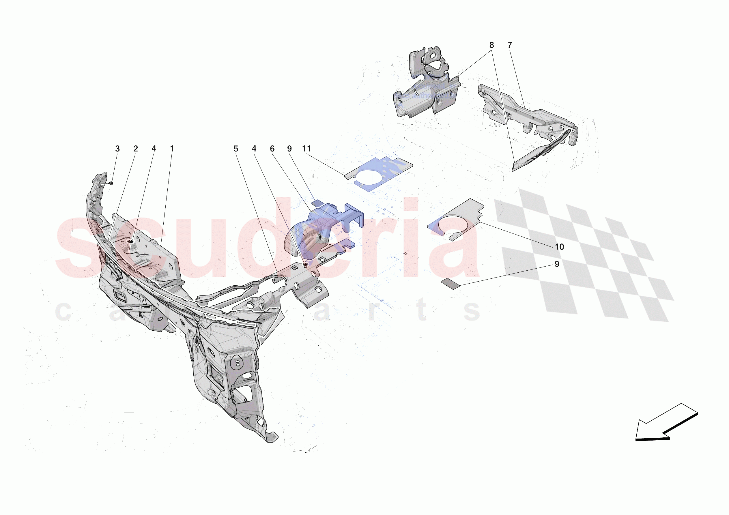 INTERNAL CABIN INSULATION of Ferrari Ferrari Purosangue Europe