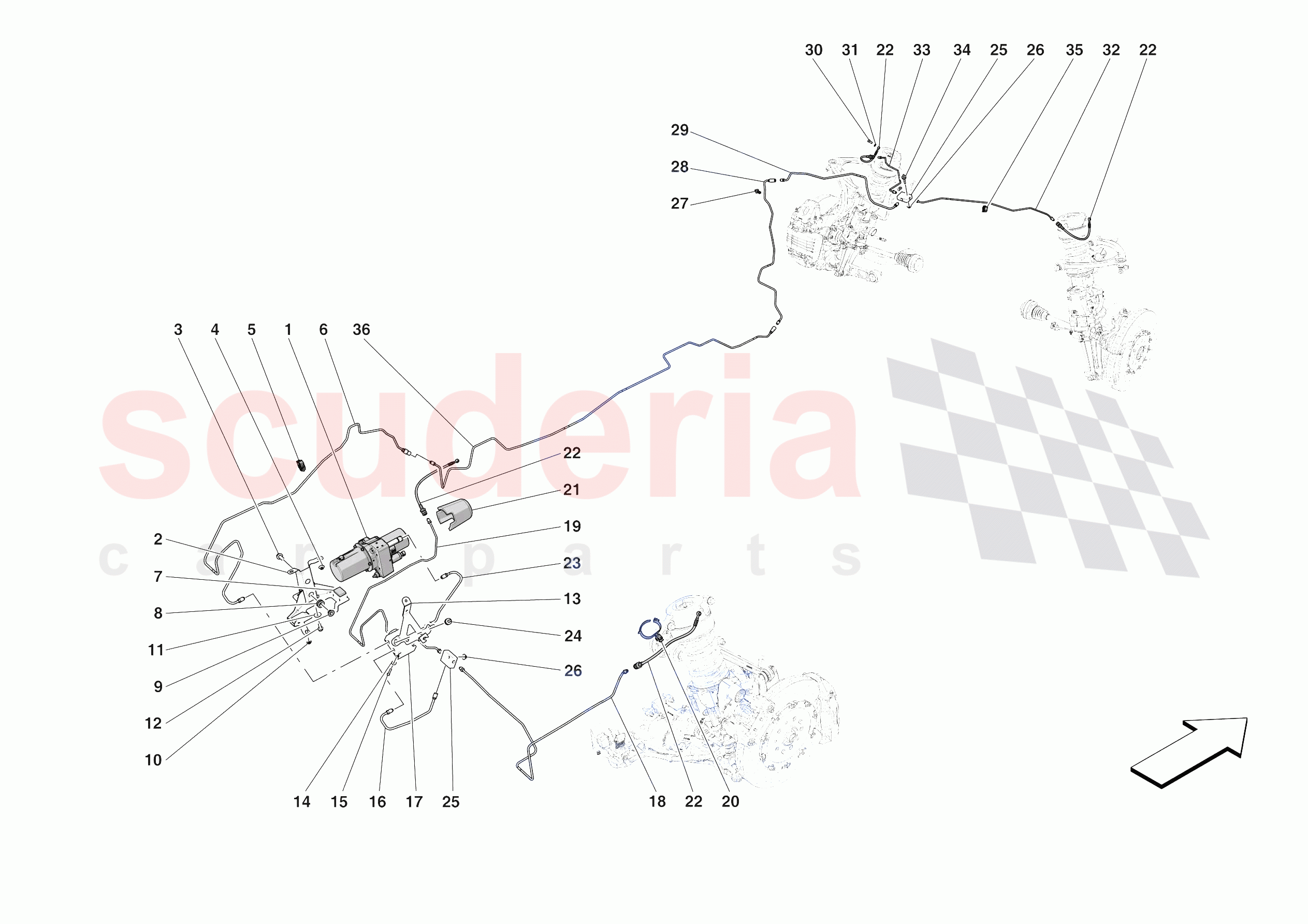 LIFTING THE VEHICLE of Ferrari Ferrari Purosangue Europe RH