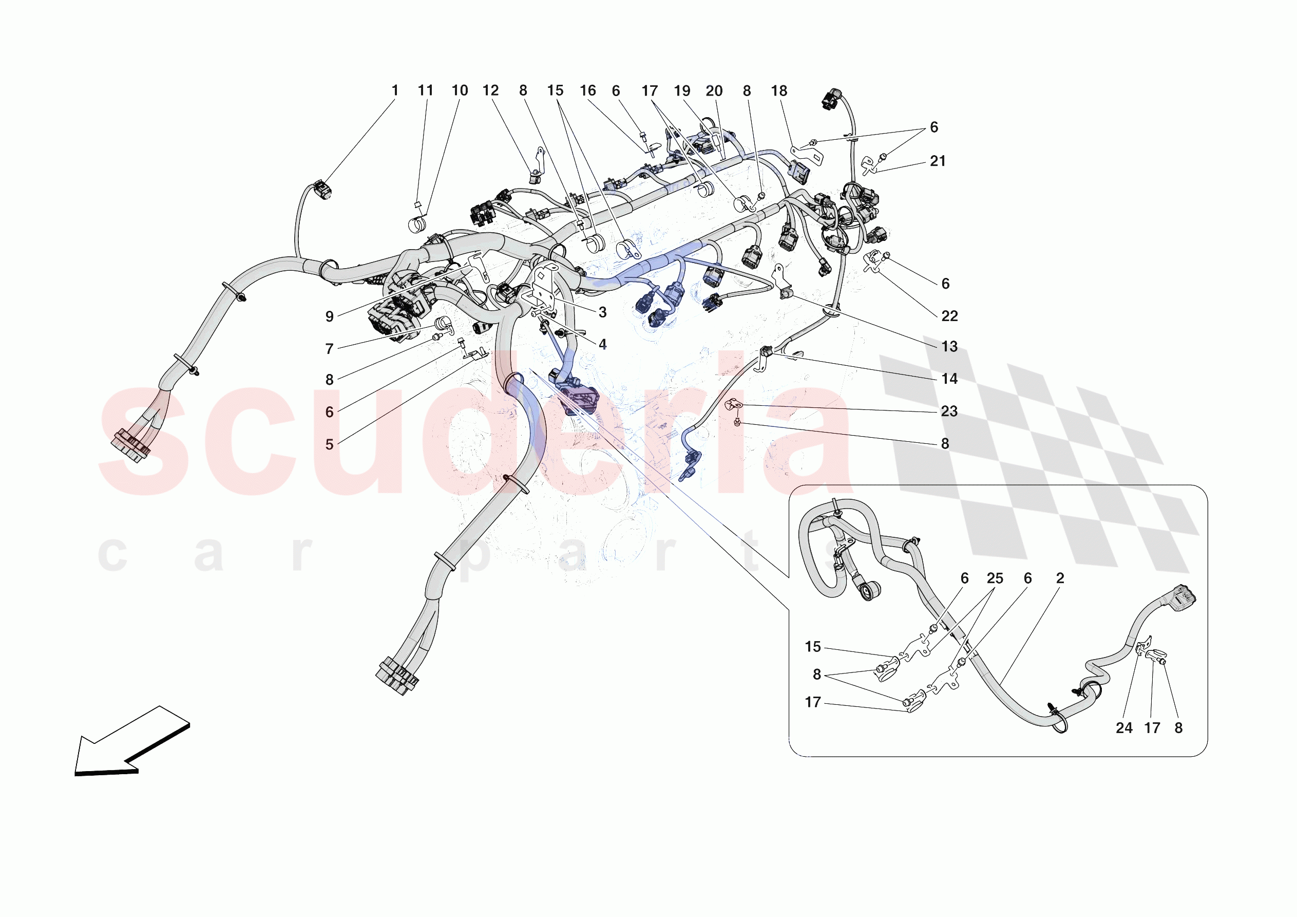 ENGINE ELECTRICAL SYSTEM of Ferrari Ferrari Purosangue USA