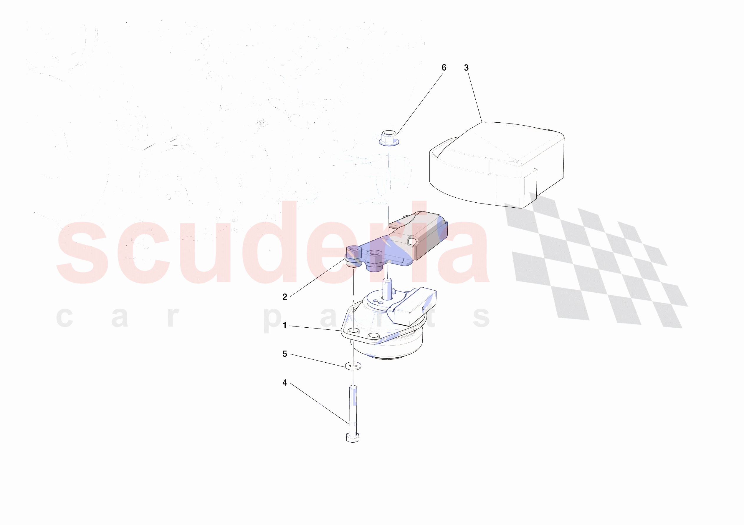 ENGINE SUSPENSION BUSH of Ferrari Ferrari Roma Europe