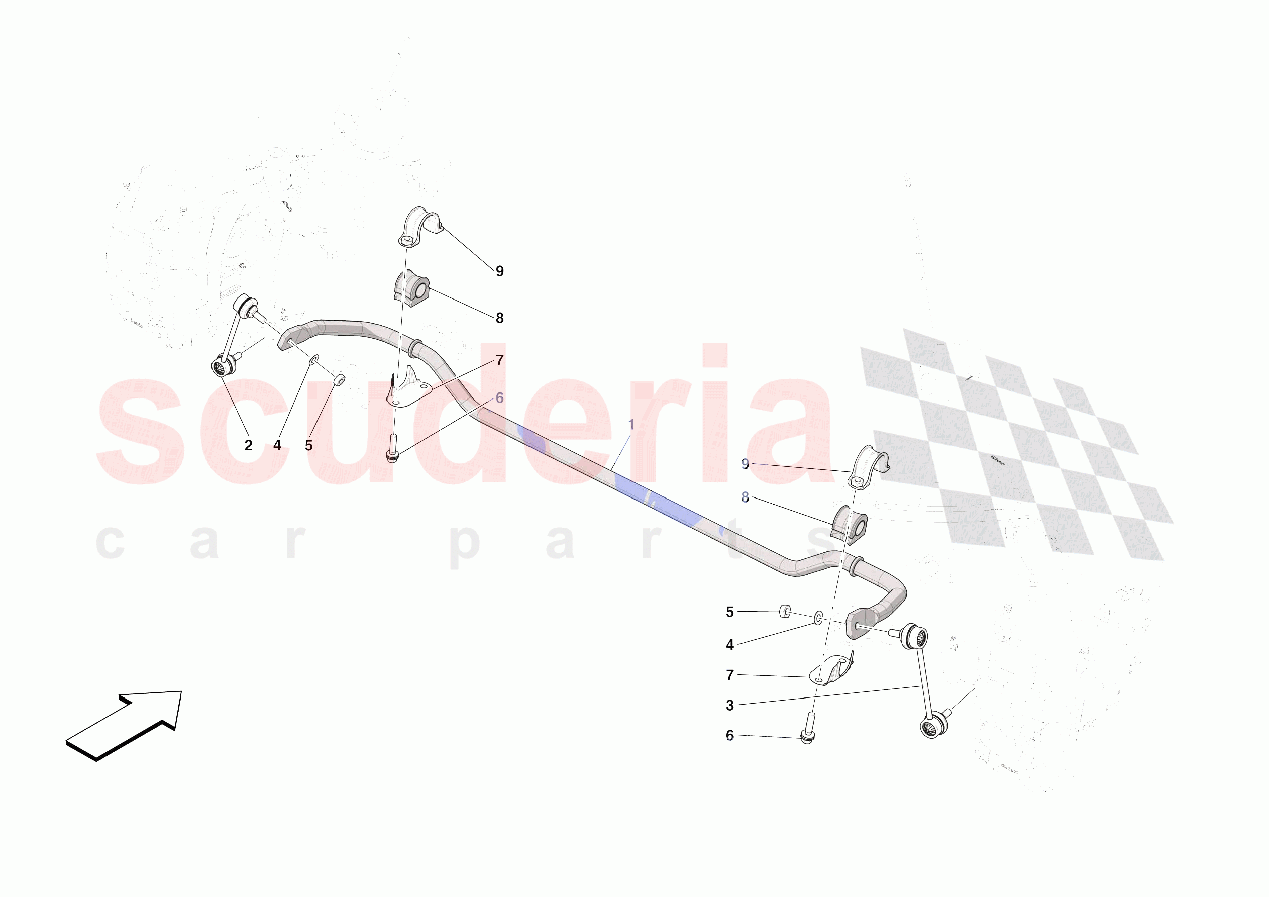 FRONT TORSION BAR of Ferrari Ferrari Roma Spider Europe