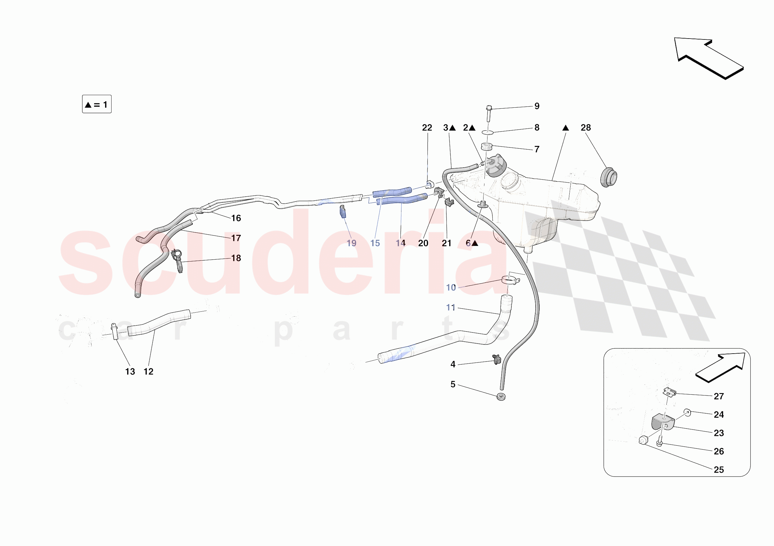 EXPANSION TANK of Ferrari Ferrari Roma Spider Europe RH