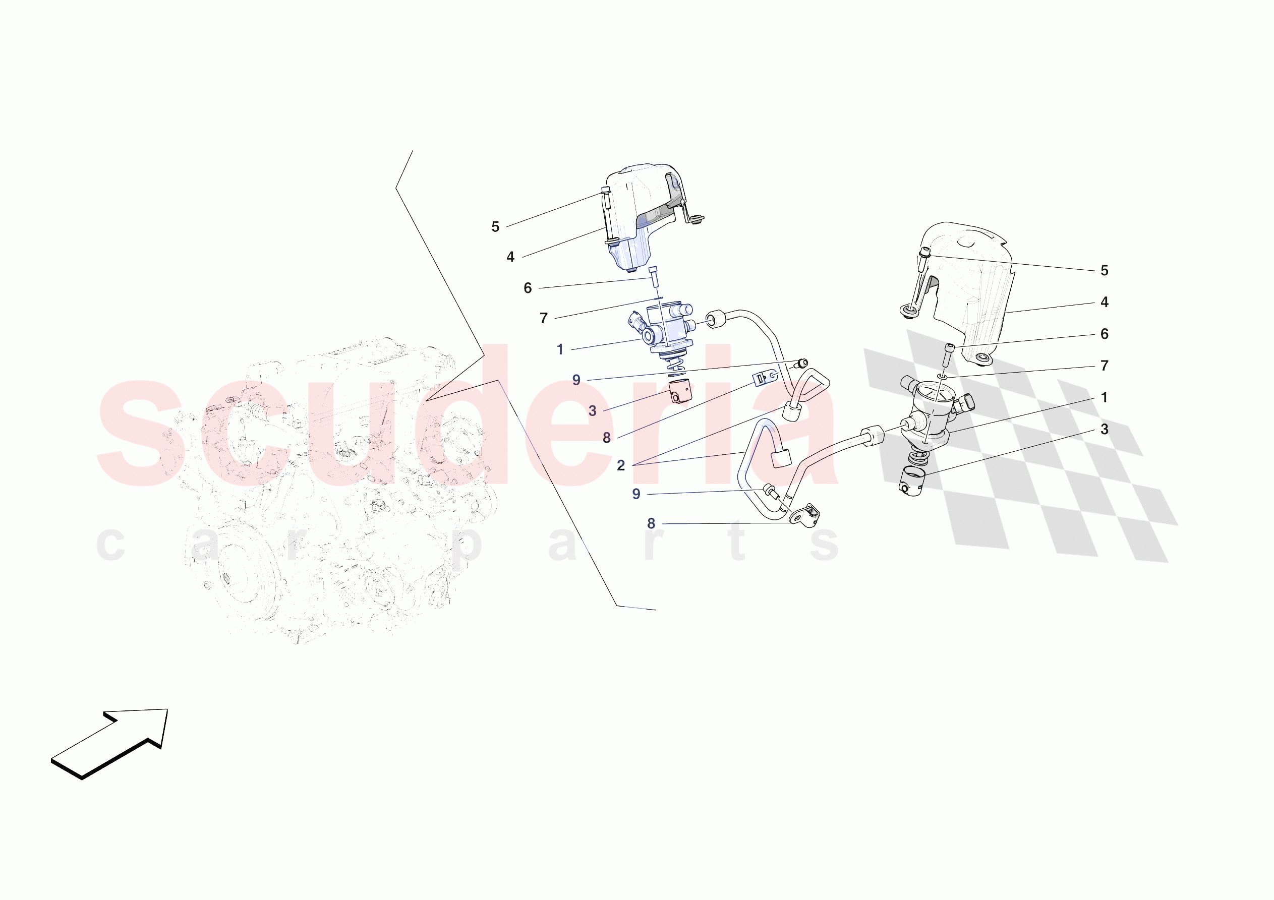FUEL PUMPS of Ferrari Ferrari Roma Spider USA