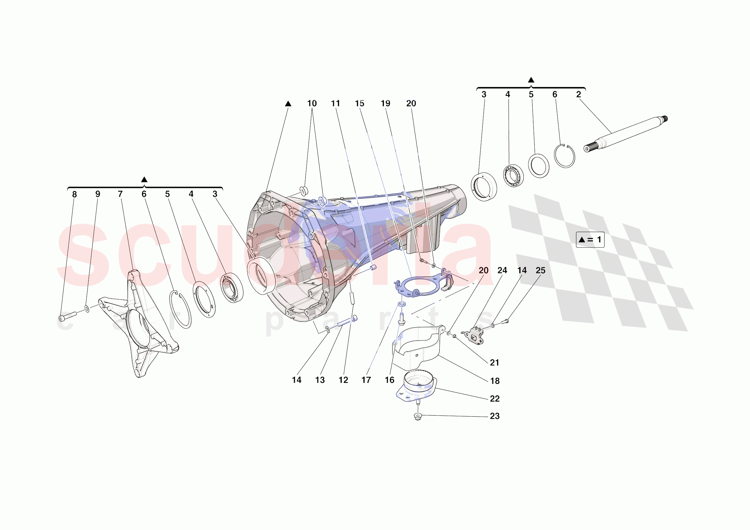 CLUTCH HOUSING of Ferrari Ferrari Roma Spider USA