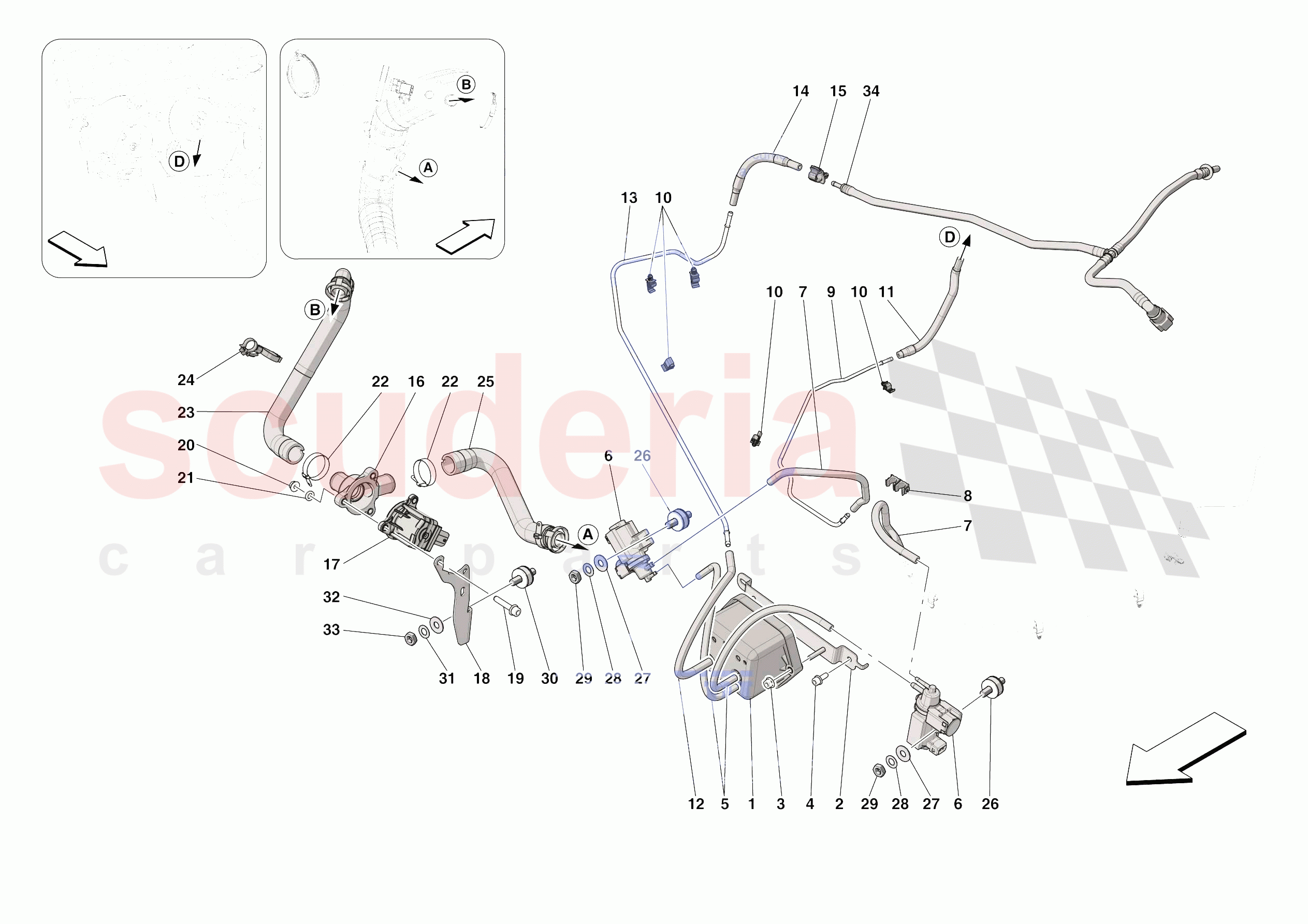 TURBOCHARGING SYSTEM ADJUSTMENTS of Ferrari Ferrari Roma Spider USA