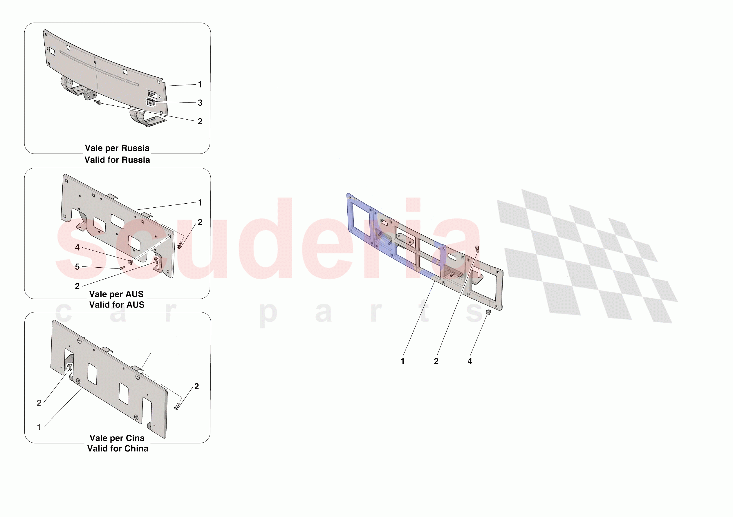 INSTALLING FRONT LICENSE PLATE of Ferrari Ferrari Roma Spider USA