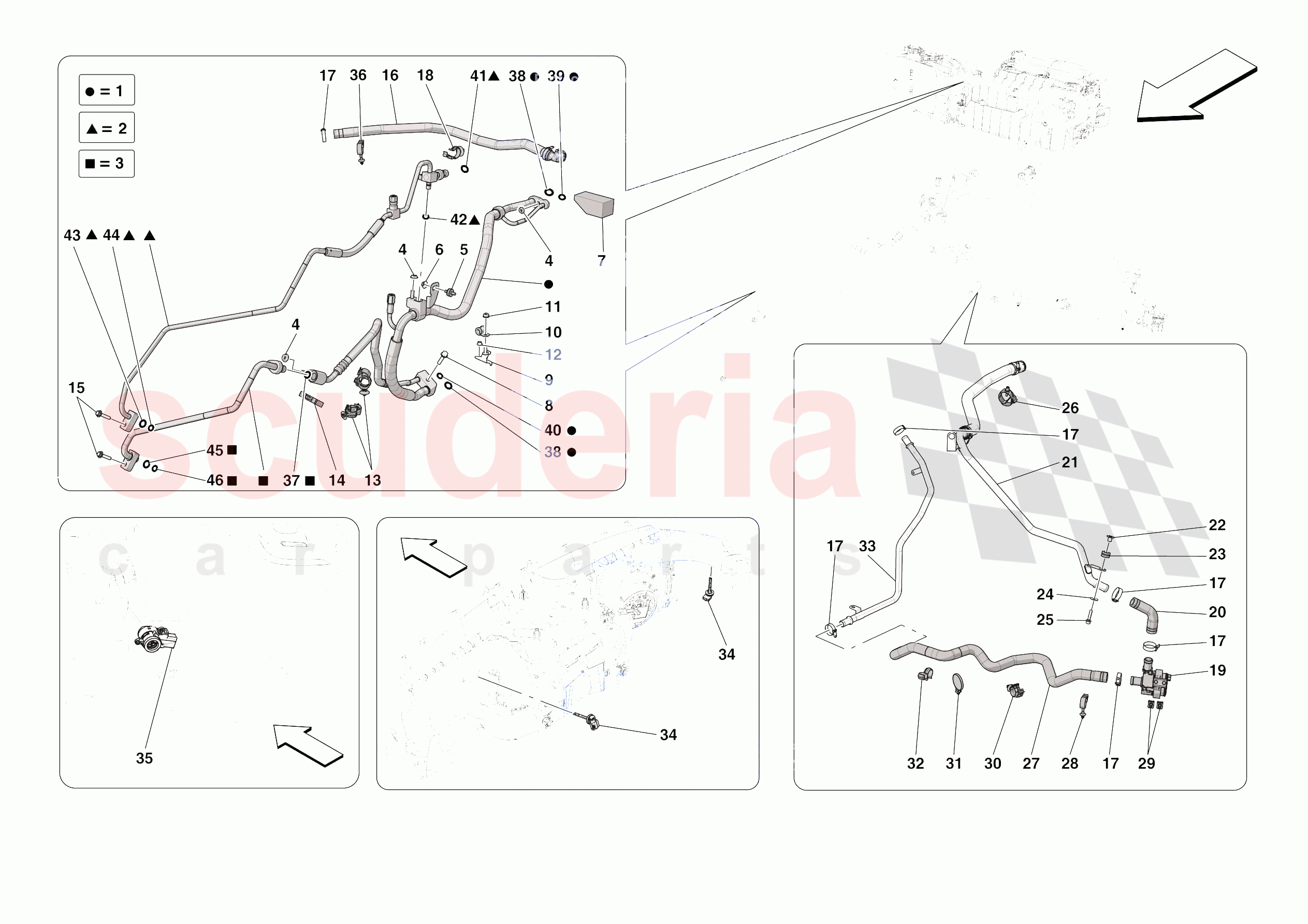 A/C SYSTEM - AIR CONDITIONER SYSTEM of Ferrari Ferrari Roma USA