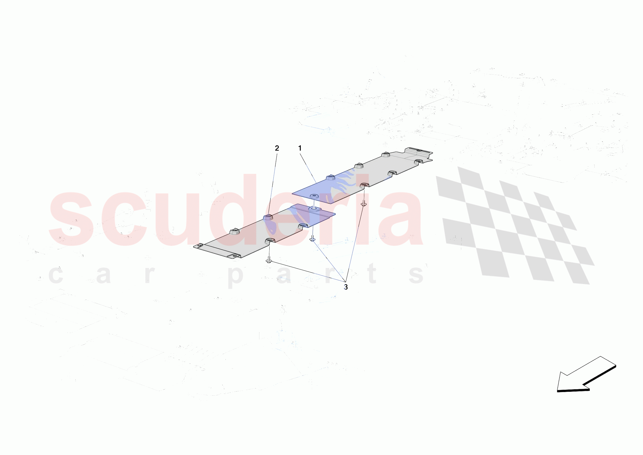 CENTRE SHIELDS of Ferrari Ferrari SF90 Spider Europe