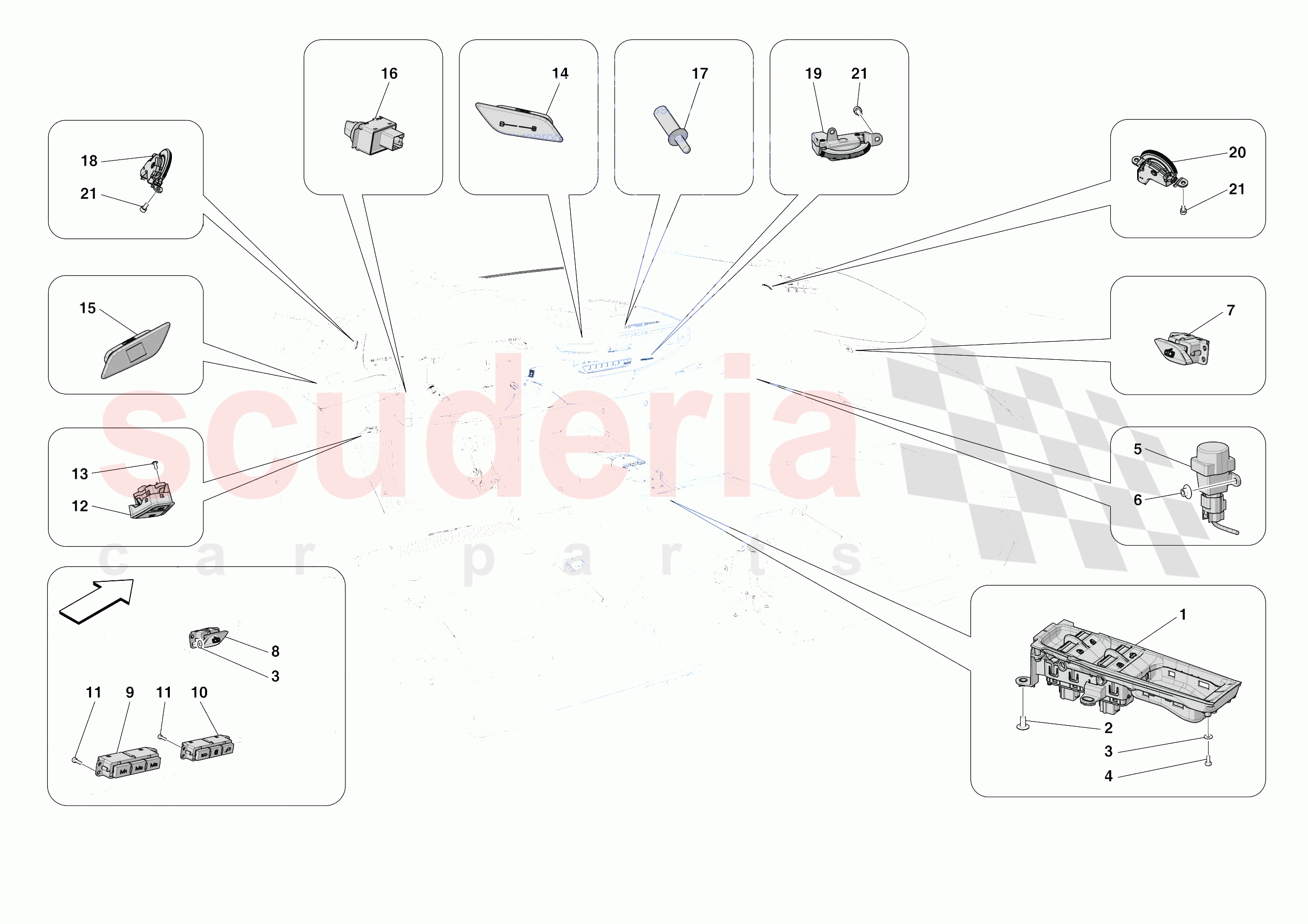 OTHER ELECTRICAL CONTROLS of Ferrari Ferrari SF90 Spider Europe