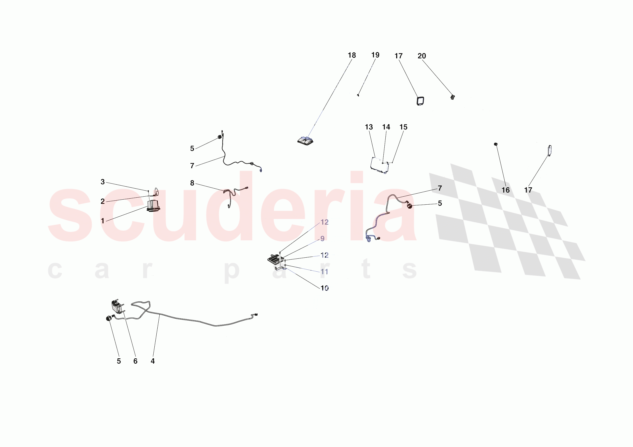 ADAS AND SENSORS of Ferrari Ferrari SF90 Spider Europe