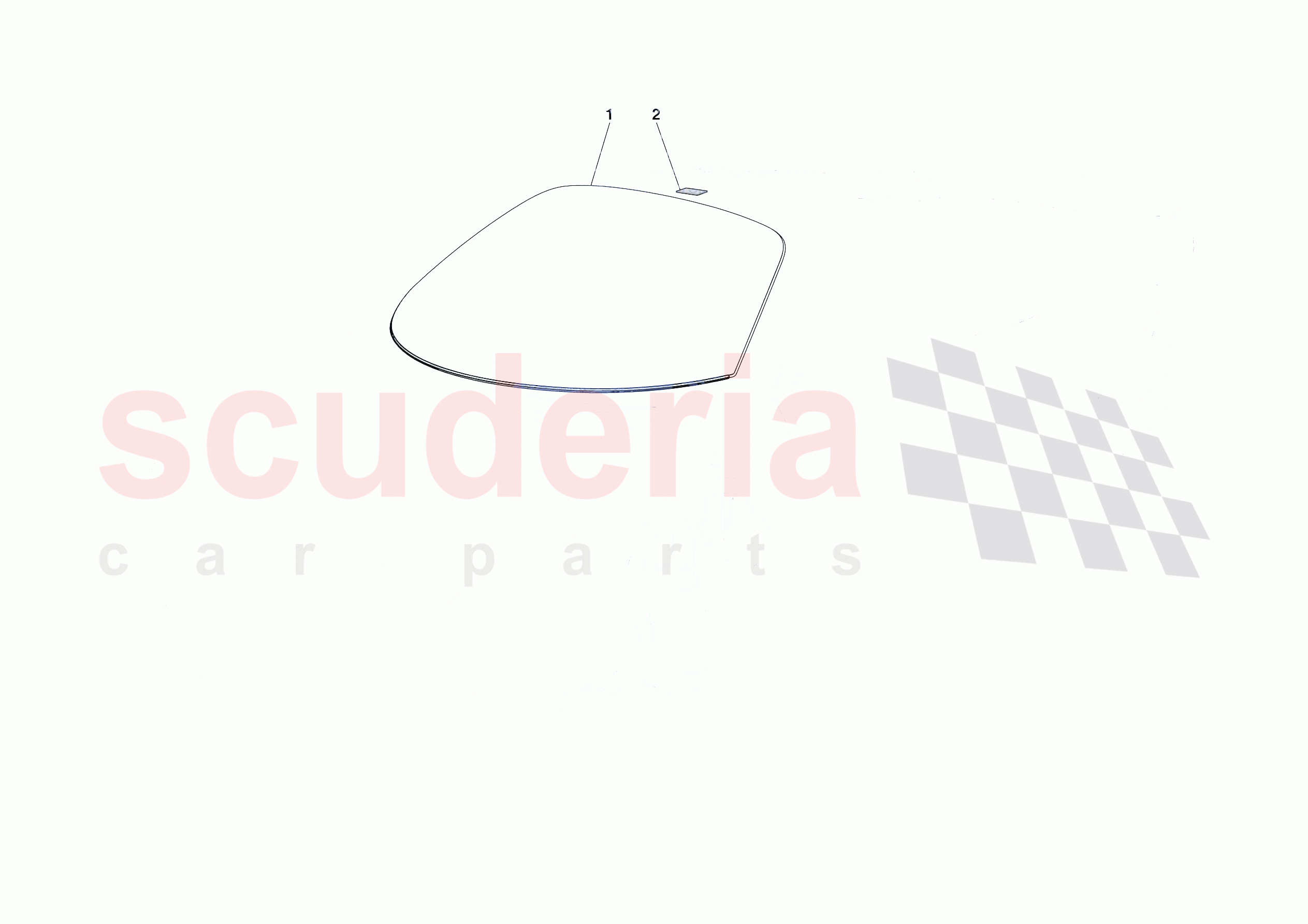 WINDSCREEN of Ferrari Ferrari SF90 Spider Europe RH