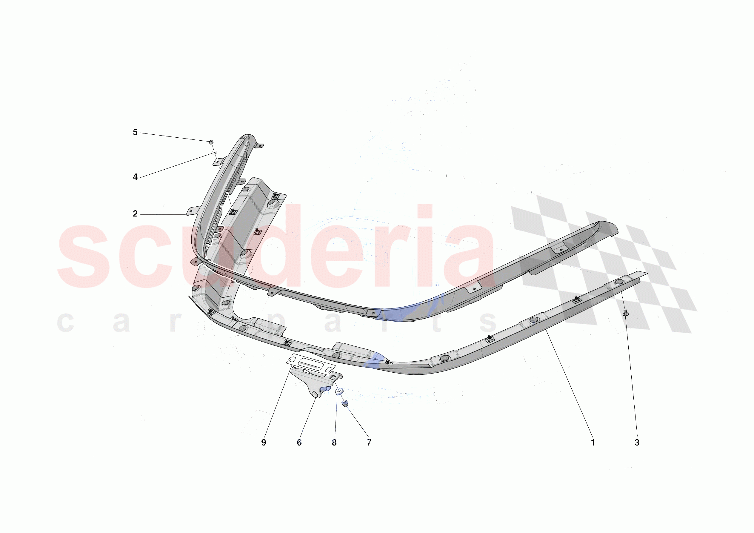 FRONT LID TRIM of Ferrari Ferrari SF90 Spider Europe RH