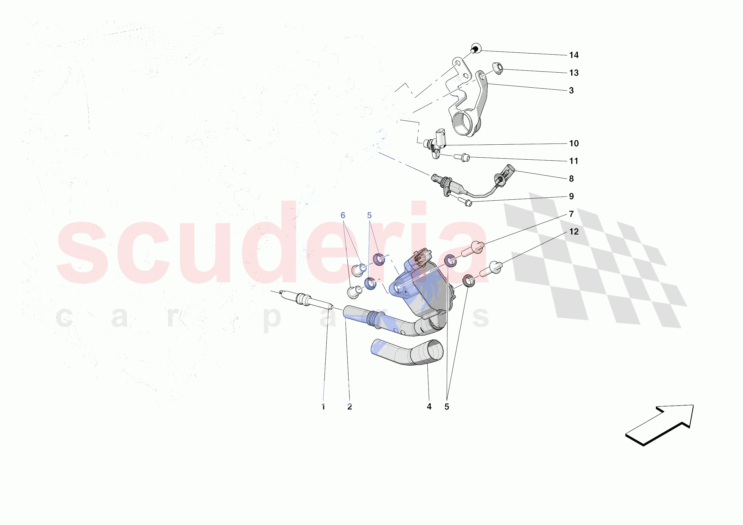 IGNITION COIL, SPARK PLUGS AND SENSORS of Ferrari Ferrari SF90 Spider USA