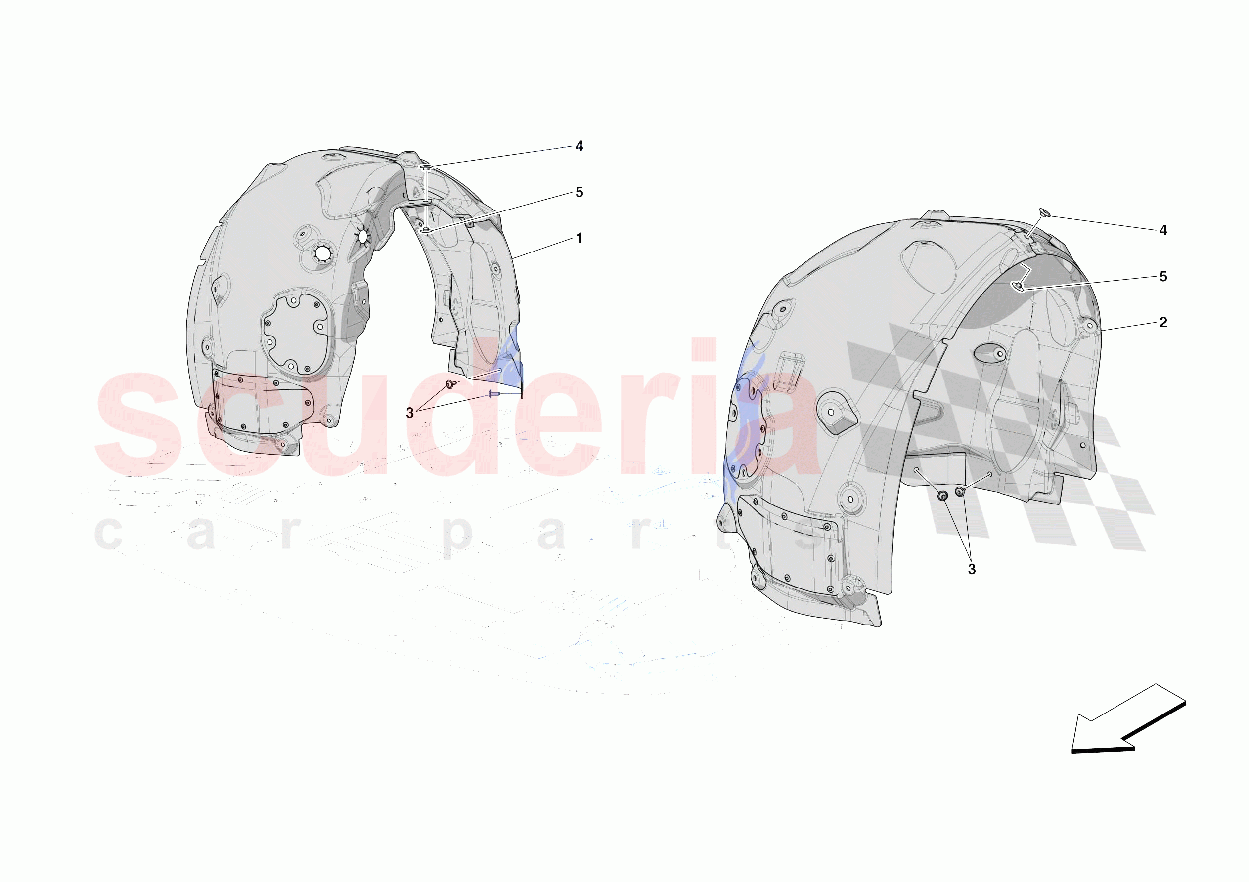 FRONT WHEELHOUSE of Ferrari Ferrari SF90 Spider USA