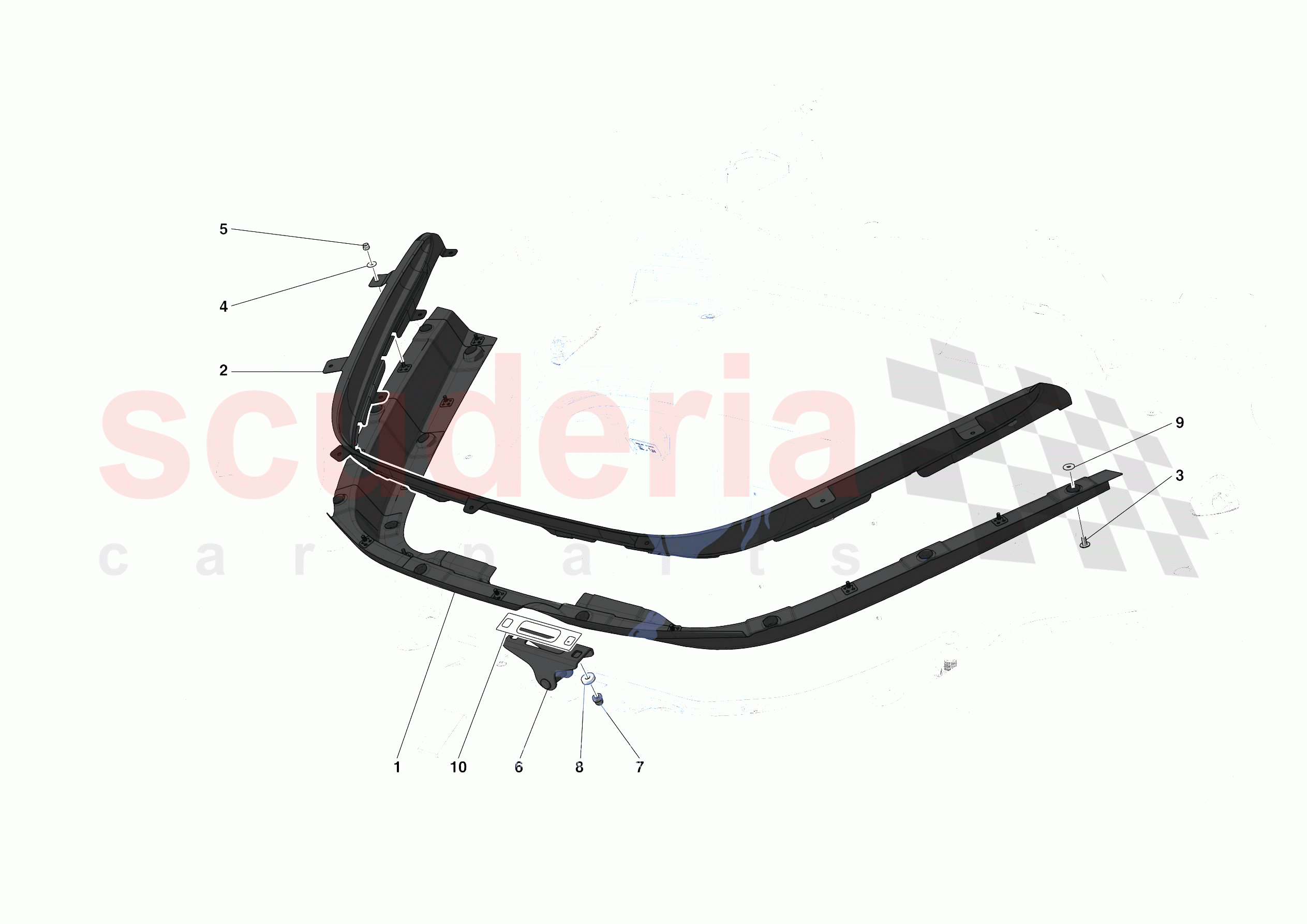 FRONT LID TRIM of Ferrari Ferrari SF90 Stradale Europe