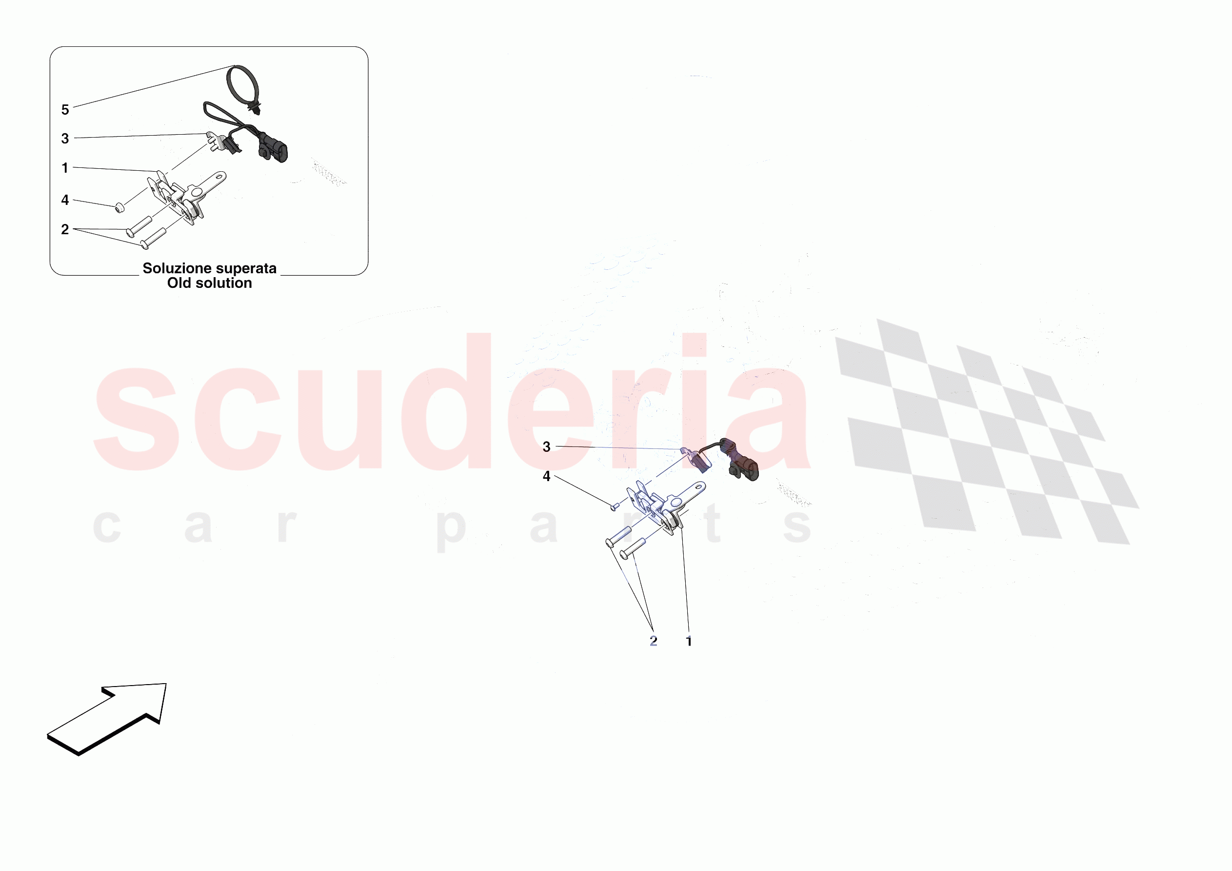 REAR LID LOCK of Ferrari Ferrari SF90 Stradale Europe RH