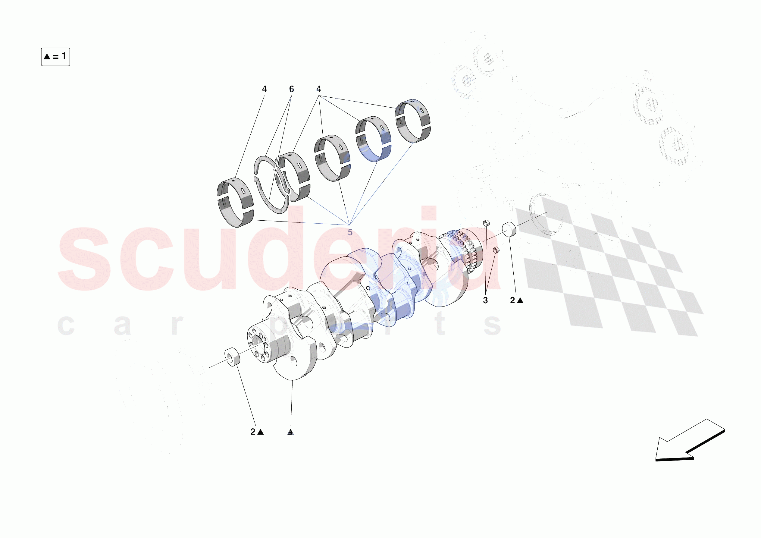 CRANKSHAFT of Ferrari Ferrari SF90 Stradale USA