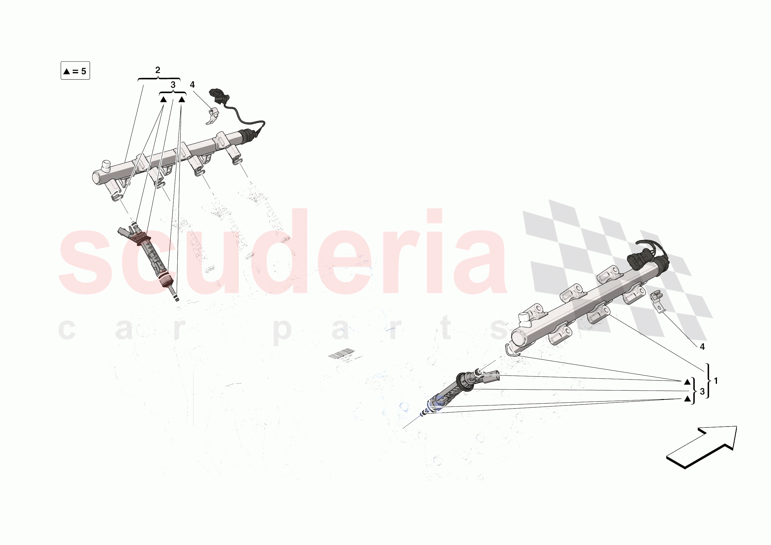 INJECTOR PIPES of Ferrari Ferrari SF90 Stradale USA