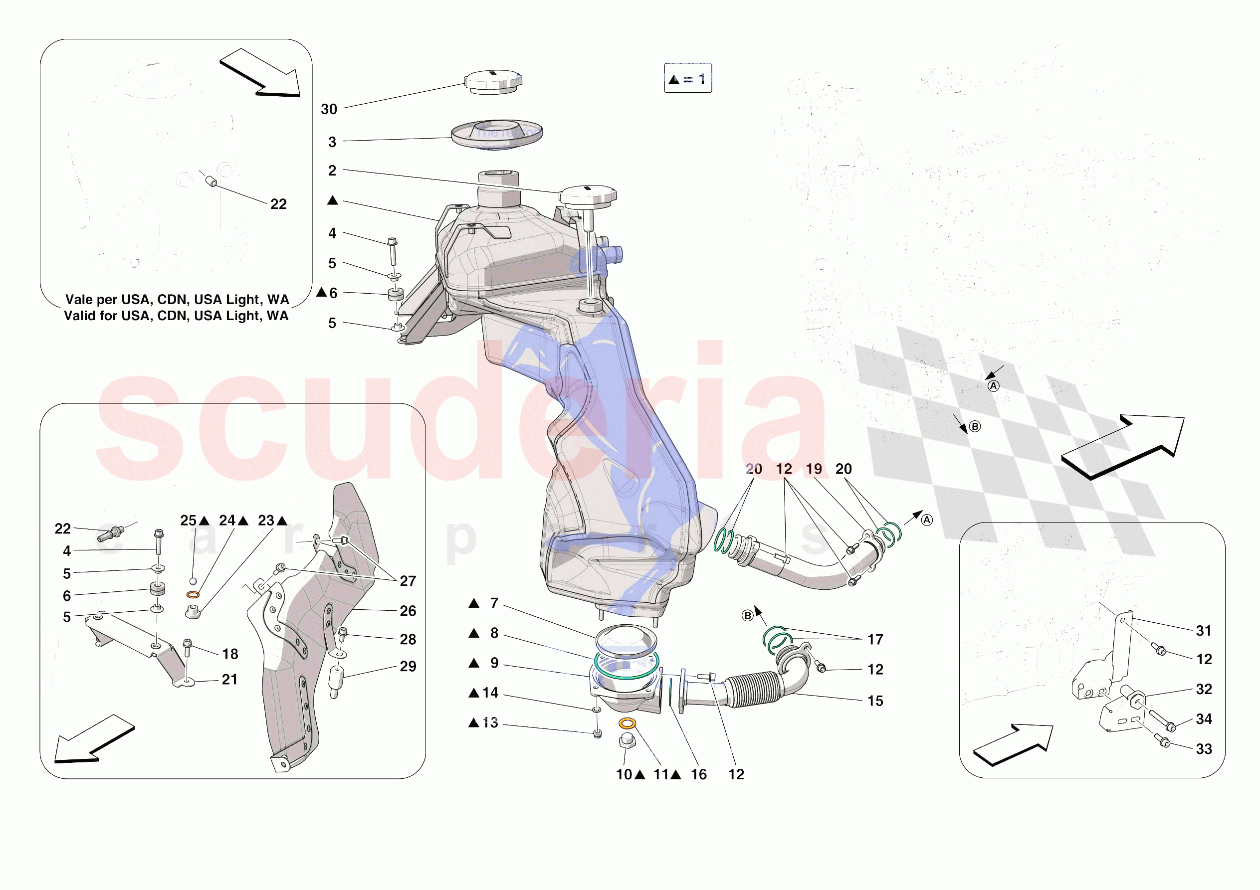 ENGINE OIL RADIATOR AND TANK of Ferrari Ferrari SF90 XX Spider Europe