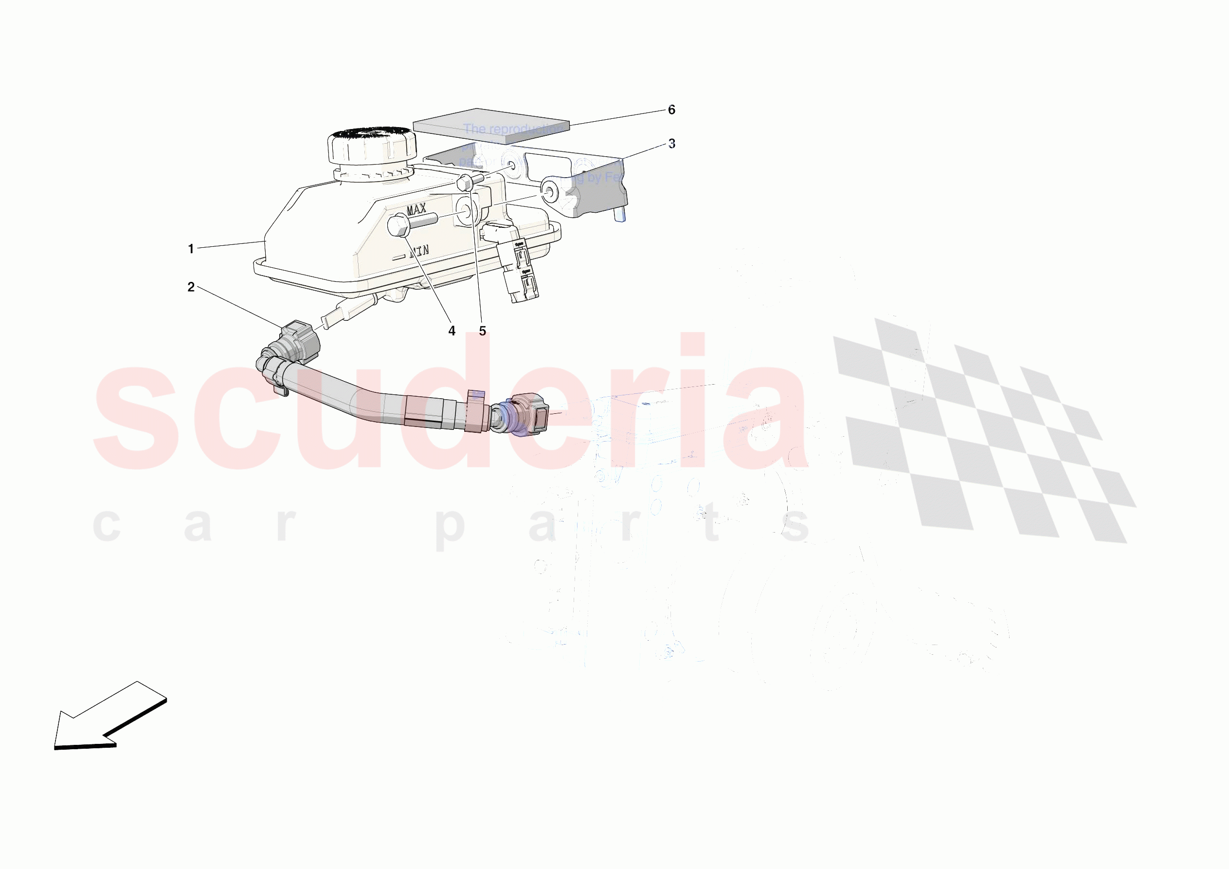 BRAKE MASTER CYLINDER RESERVOIR of Ferrari Ferrari SF90 XX Spider Europe