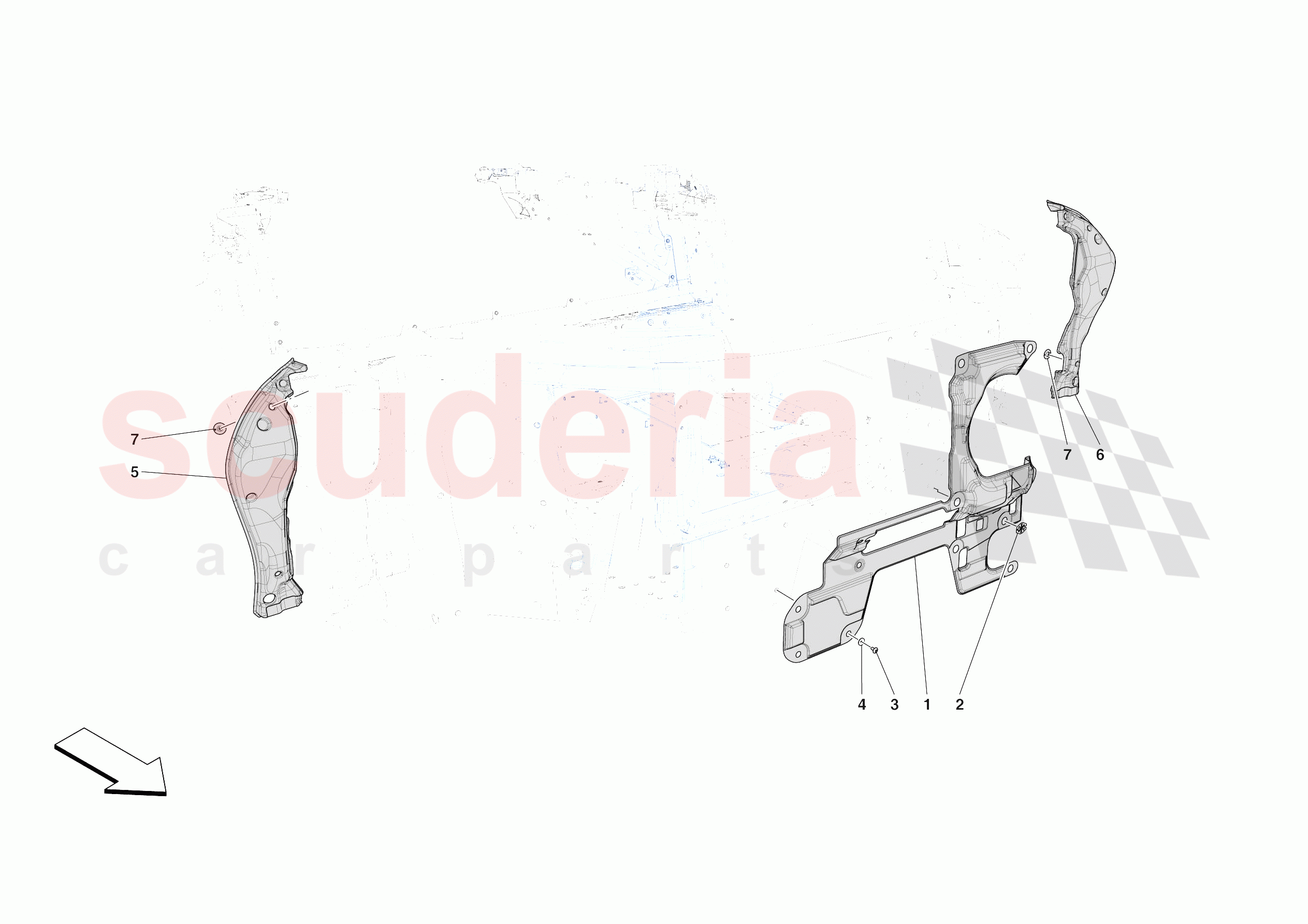 LUGGAGE COMPARTMENT INSULATION of Ferrari Ferrari SF90 XX Spider Europe