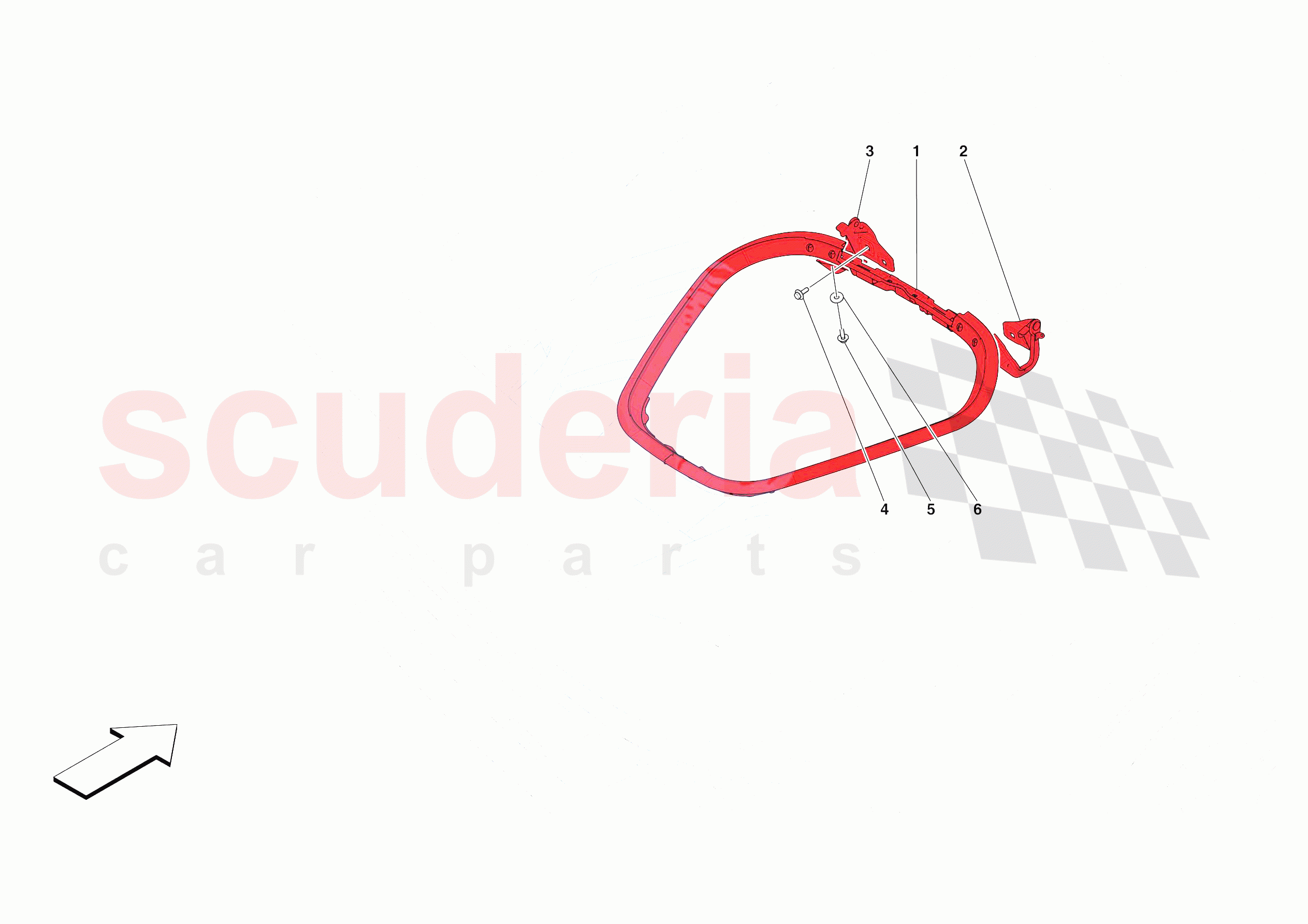 REAR LID SUBSTRUCTURE of Ferrari Ferrari SF90 XX Spider USA