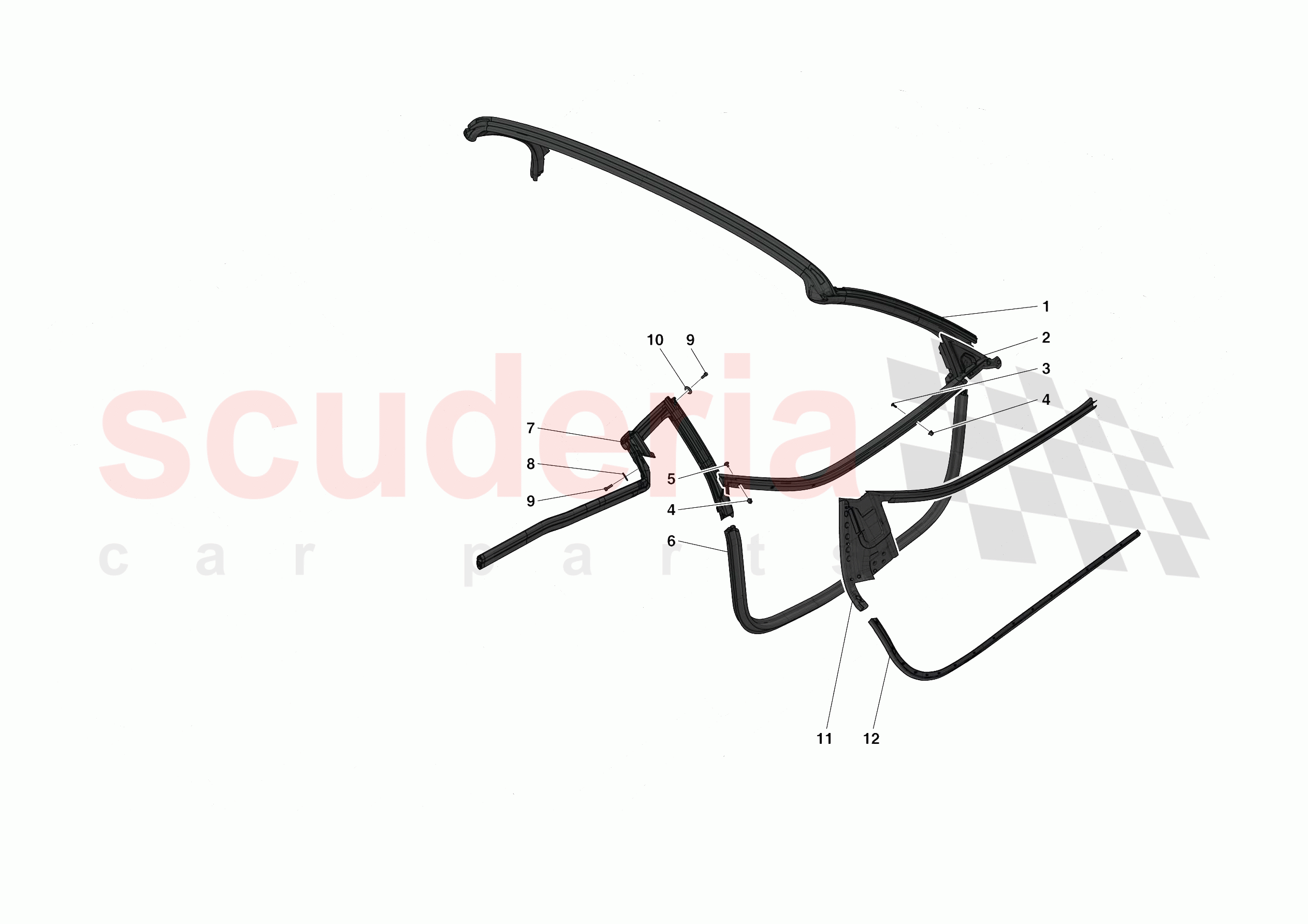 DOOR SEALS of Ferrari Ferrari SF90 XX Spider USA