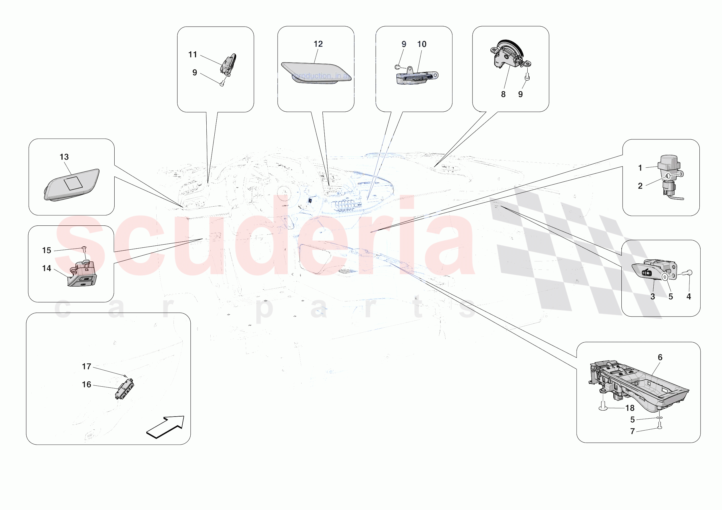 OTHER ELECTRICAL CONTROLS of Ferrari Ferrari SF90 XX Spider USA