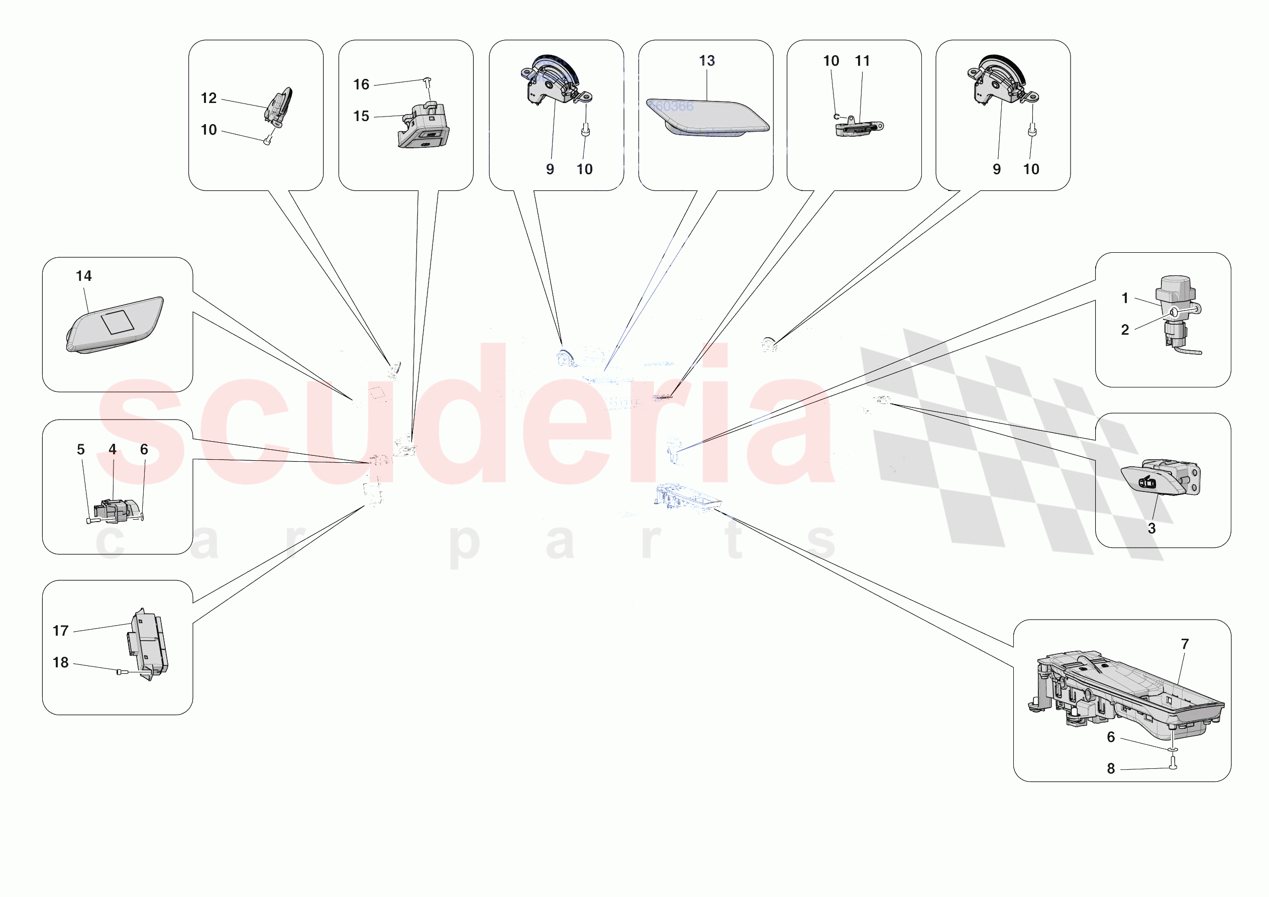 OTHER ELECTRICAL CONTROLS of Ferrari Ferrari SF90 XX Stradale Europe