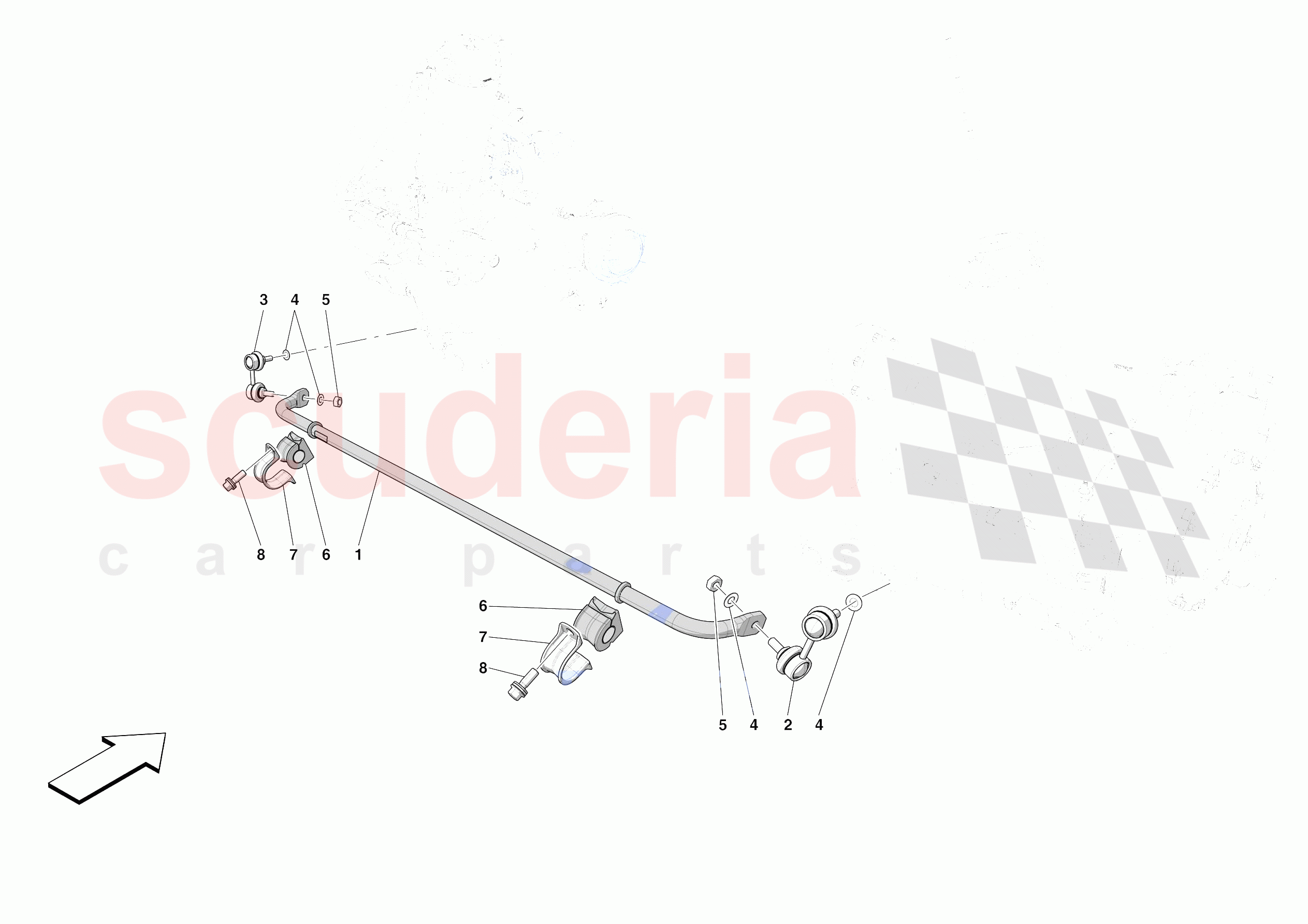 REAR TORSION BAR of Ferrari Ferrari SF90 XX Stradale Europe RH