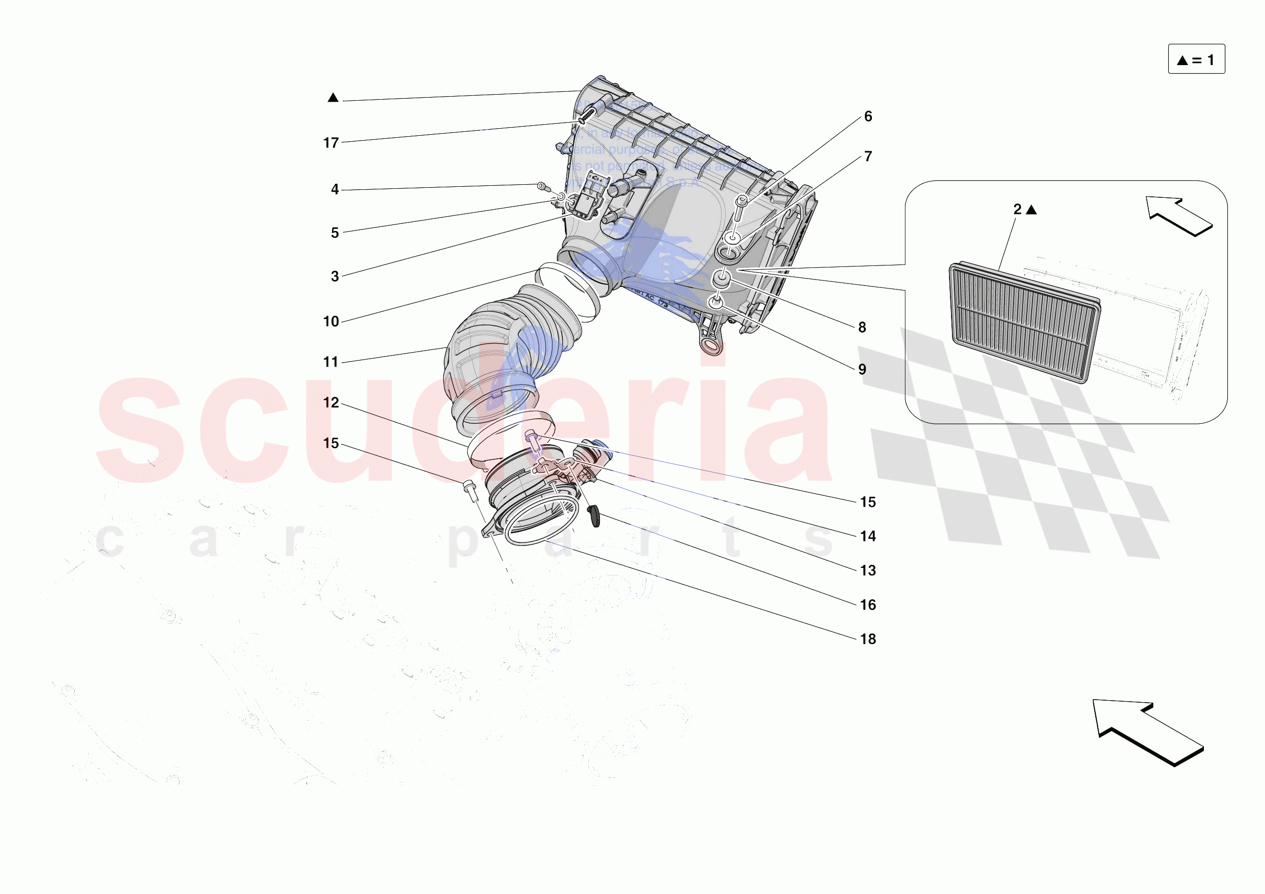 AIR FILTER, AIR INTAKE AND DUCTS of Ferrari Ferrari SF90 XX Stradale USA