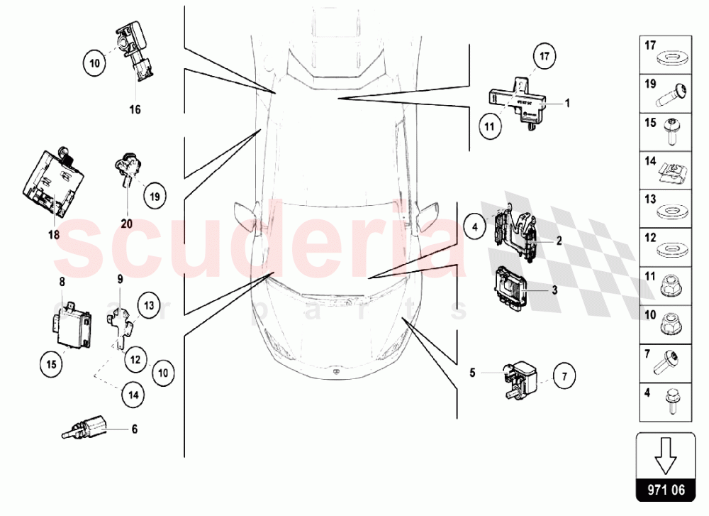 ELECTRICAL SYSTEM 1 of Lamborghini Lamborghini Huracan LP610 Spyder