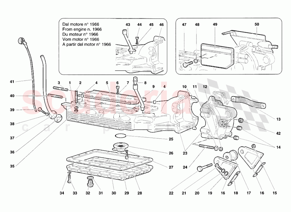 Oil Sump of Lamborghini Lamborghini Diablo SV (1998)