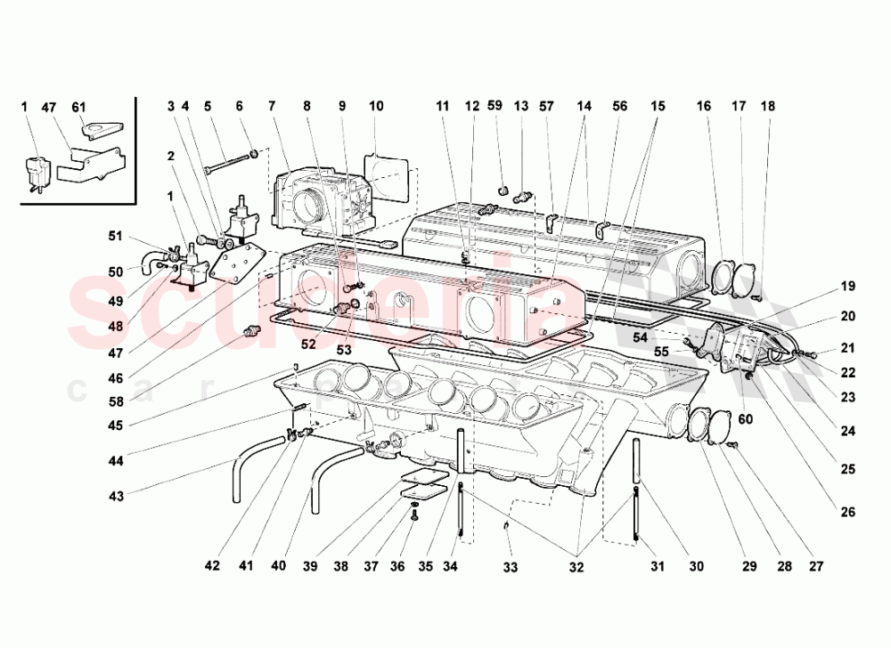 Intake Manifold 1 of Lamborghini Lamborghini Murcielago Roadster