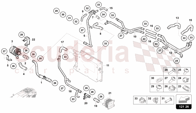 COOLING SYSTEM - HIGH VOLTAGE COOLING of Lamborghini Lamborghini Revuelto Coupe